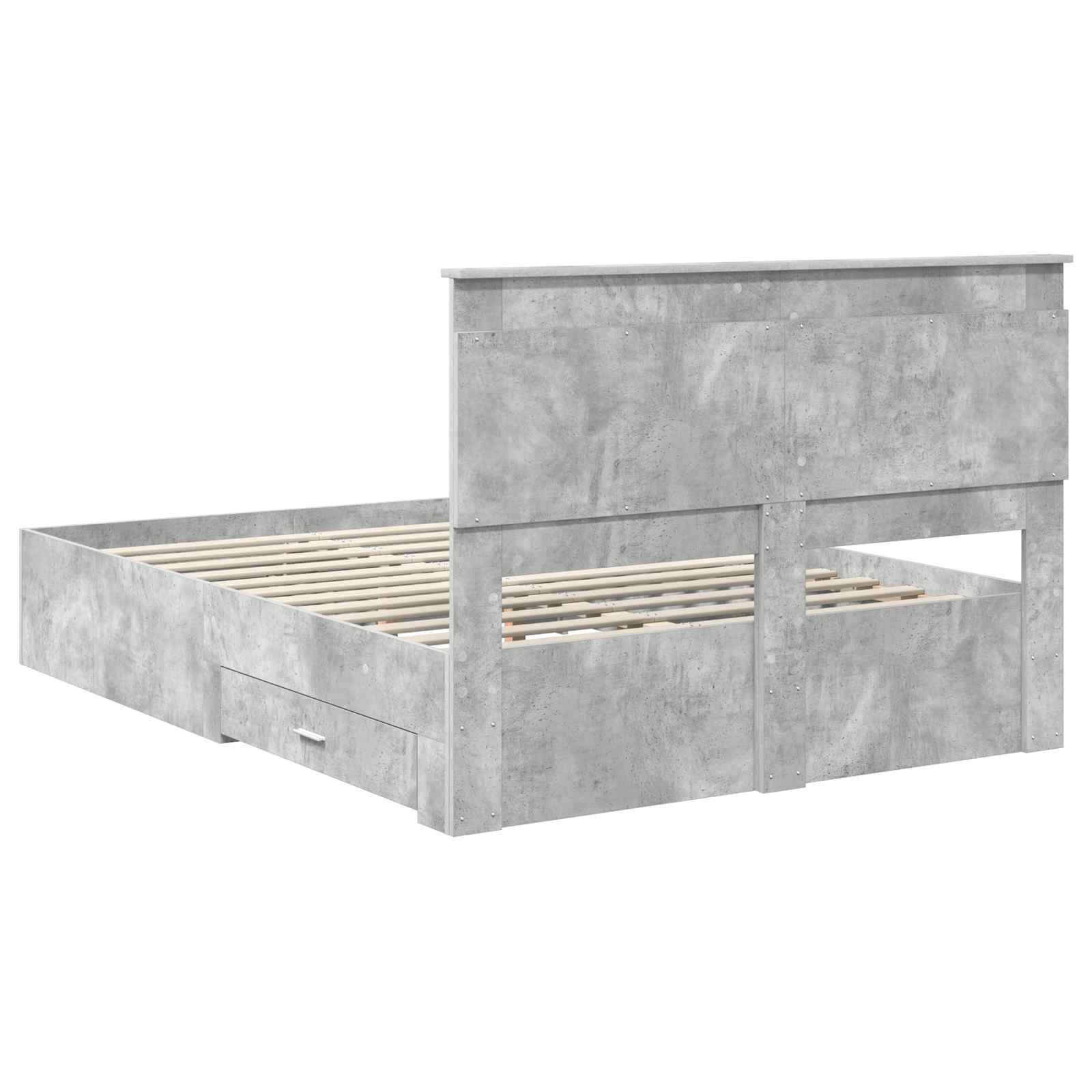 Sengestamme med skuff med hodegjerde med lagring Konstruert tre