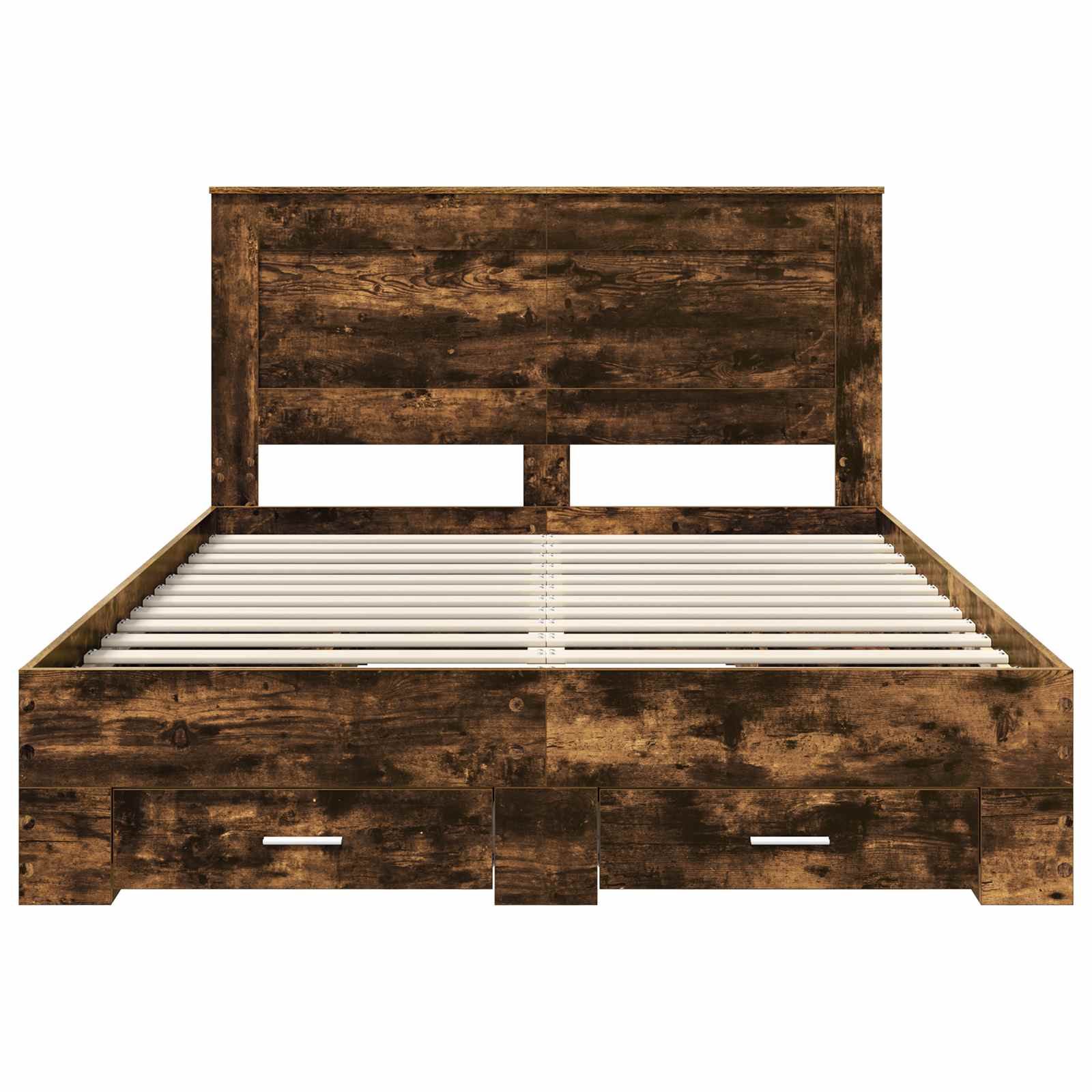 Sengestamme med skuff med hodegjerde med lagring Konstruert tre