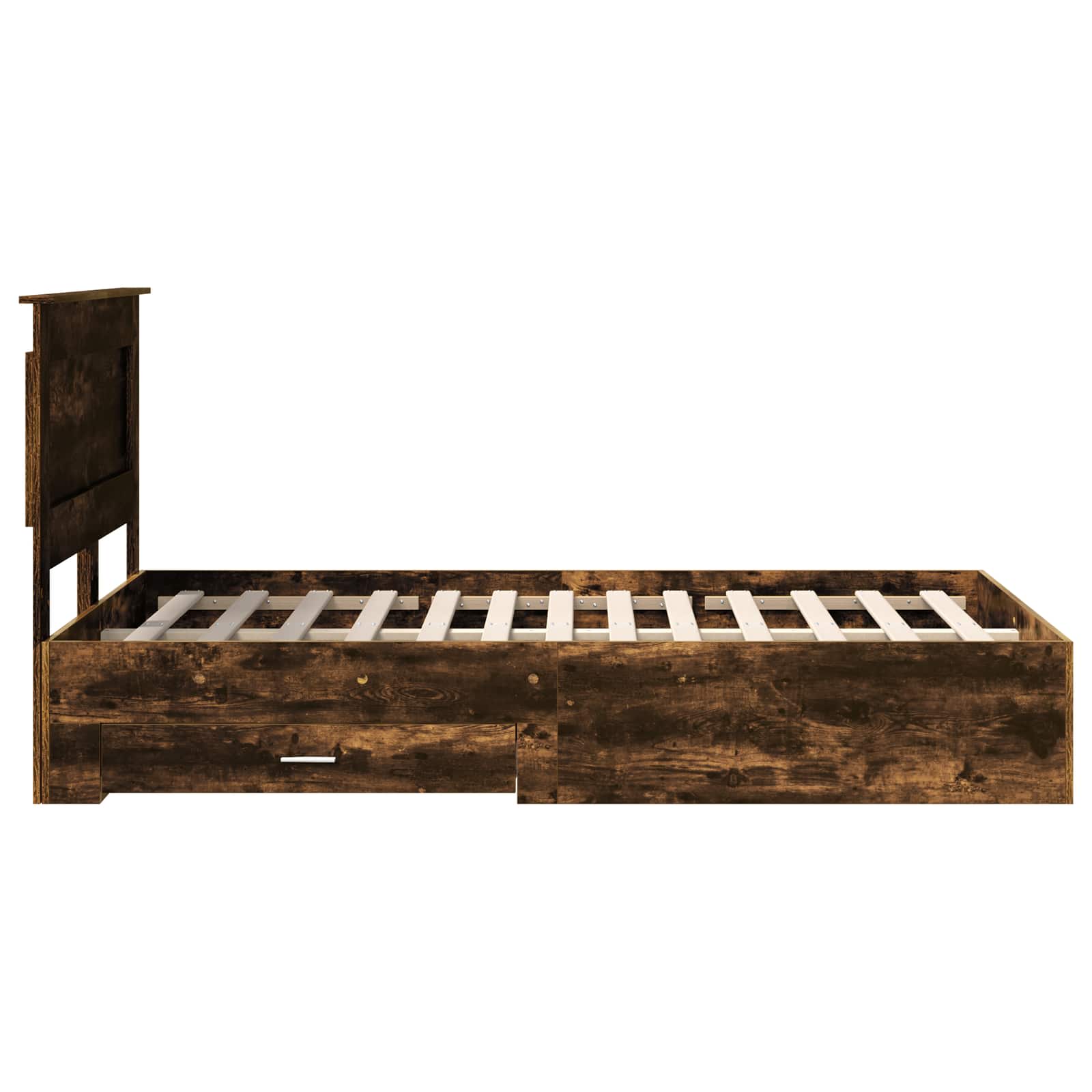 Sengestamme med skuff med hodegjerde med lagring Konstruert tre