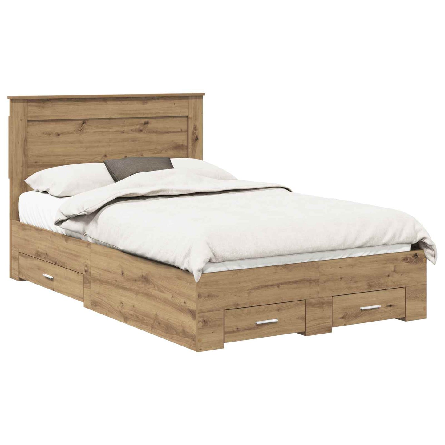Sengestamme med skuff Artisan Eik 120 x 190 cm Konstruert tre