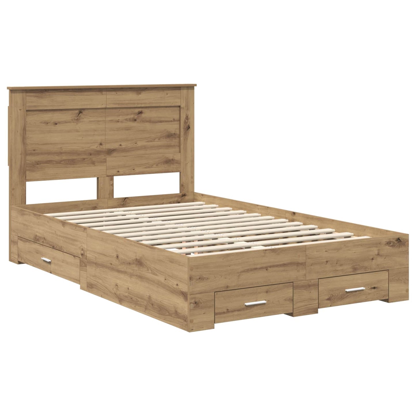 Sengestamme med skuff Artisan Eik 120 x 190 cm Konstruert tre