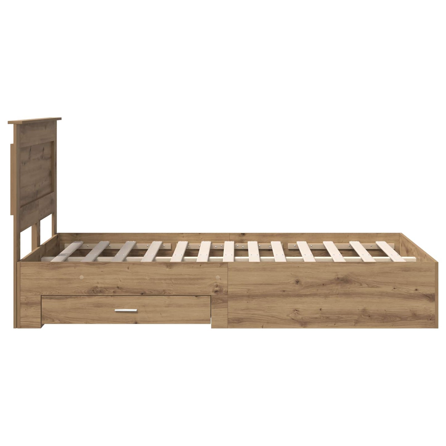 Sengestamme med skuff Artisan Eik 120 x 190 cm Konstruert tre