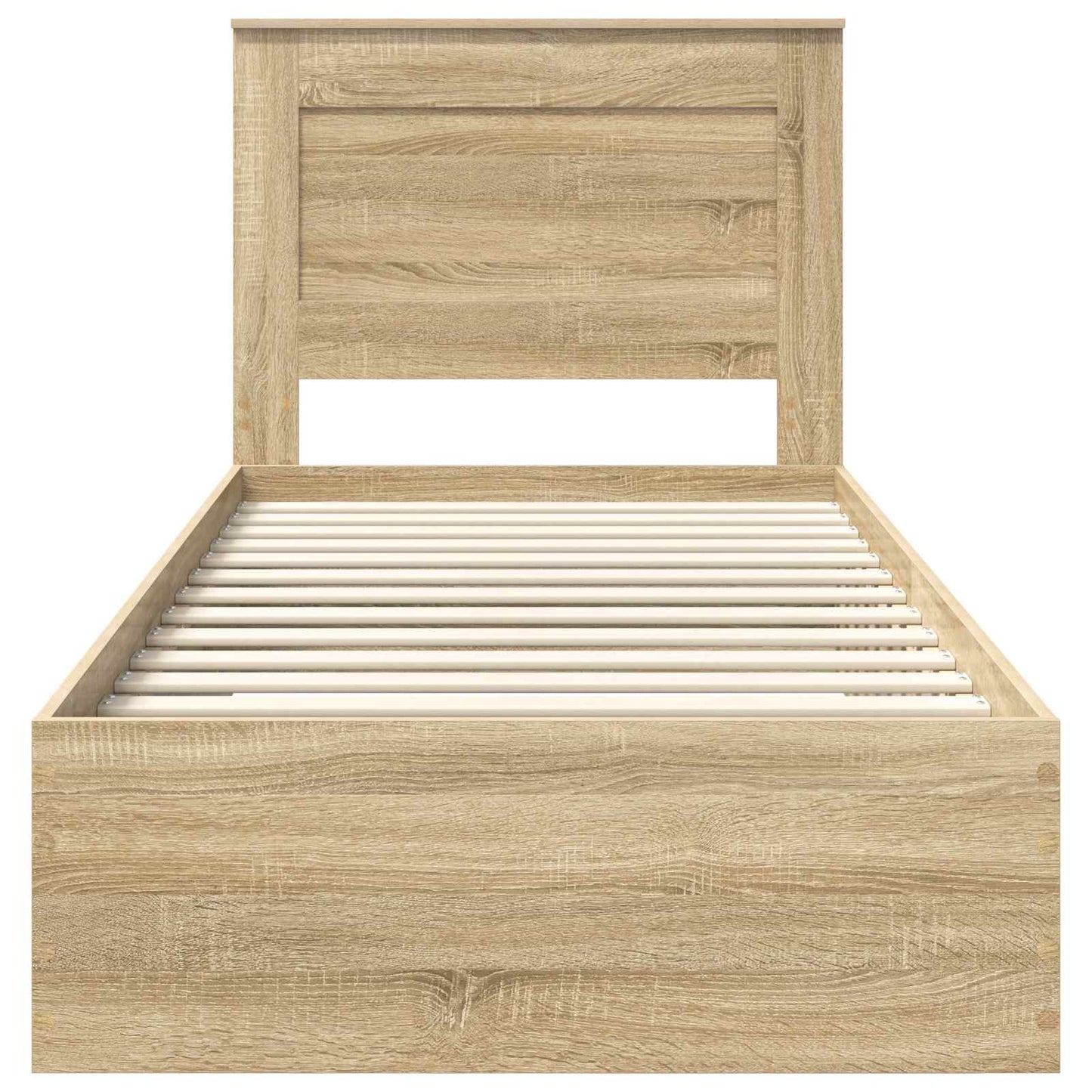 Sengestamme med skuff Sonoma eik 100 x 200 cm Konstruert tre
