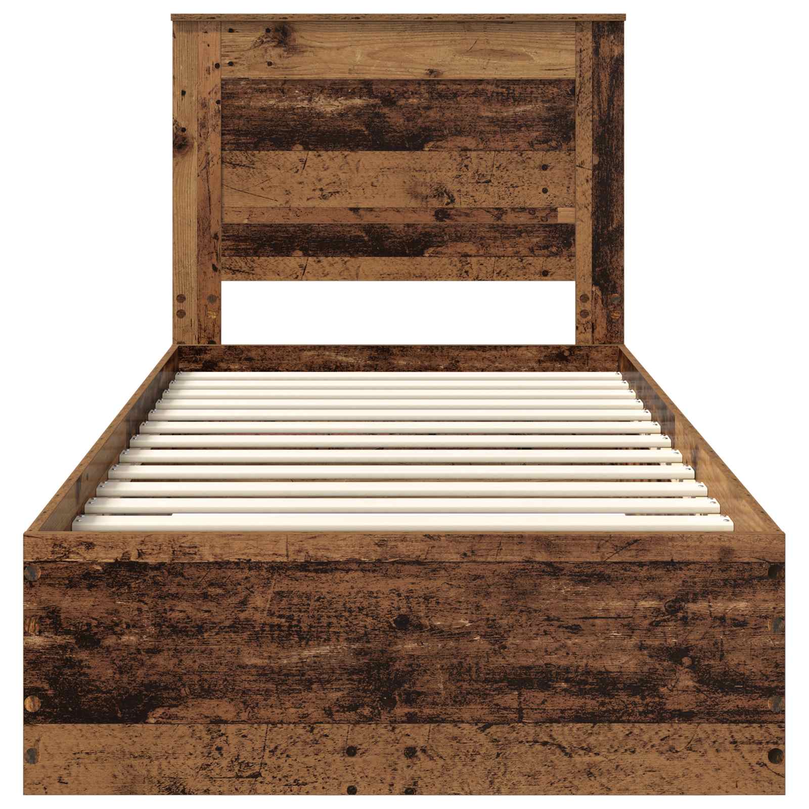 Sengestamme med skuff med hodegjerde med lagring Konstruert tre