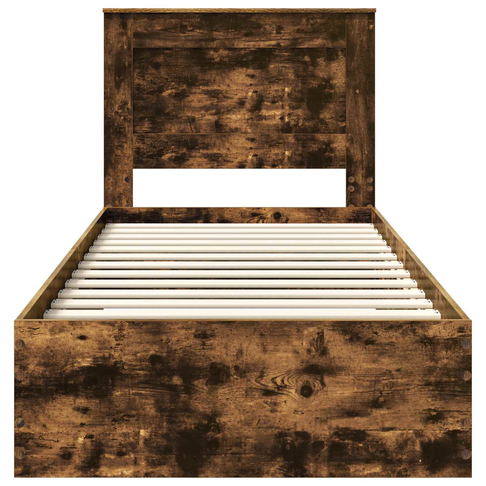 Sengestamme med skuff med hodegjerde med lagring Konstruert tre