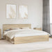 Sengestamme med hodegjerde Sonoma 200 x 200 cm Massiv furu