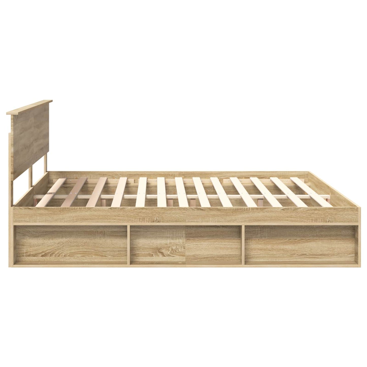 Sengestamme med hodegjerde Sonoma 200 x 200 cm Massiv furu