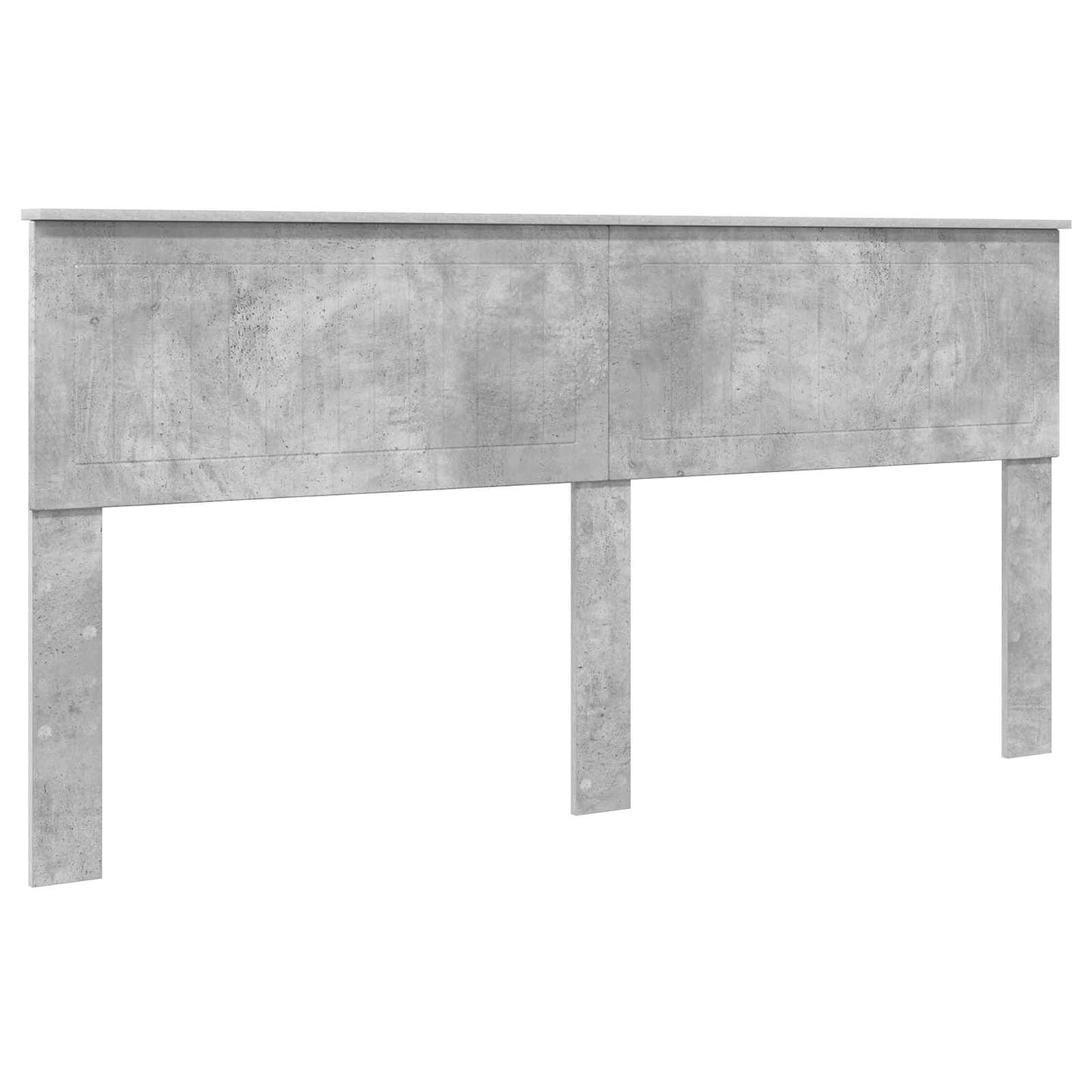 Sengestamme med hodegjerde Betong 180 x 200 cm Massiv furu