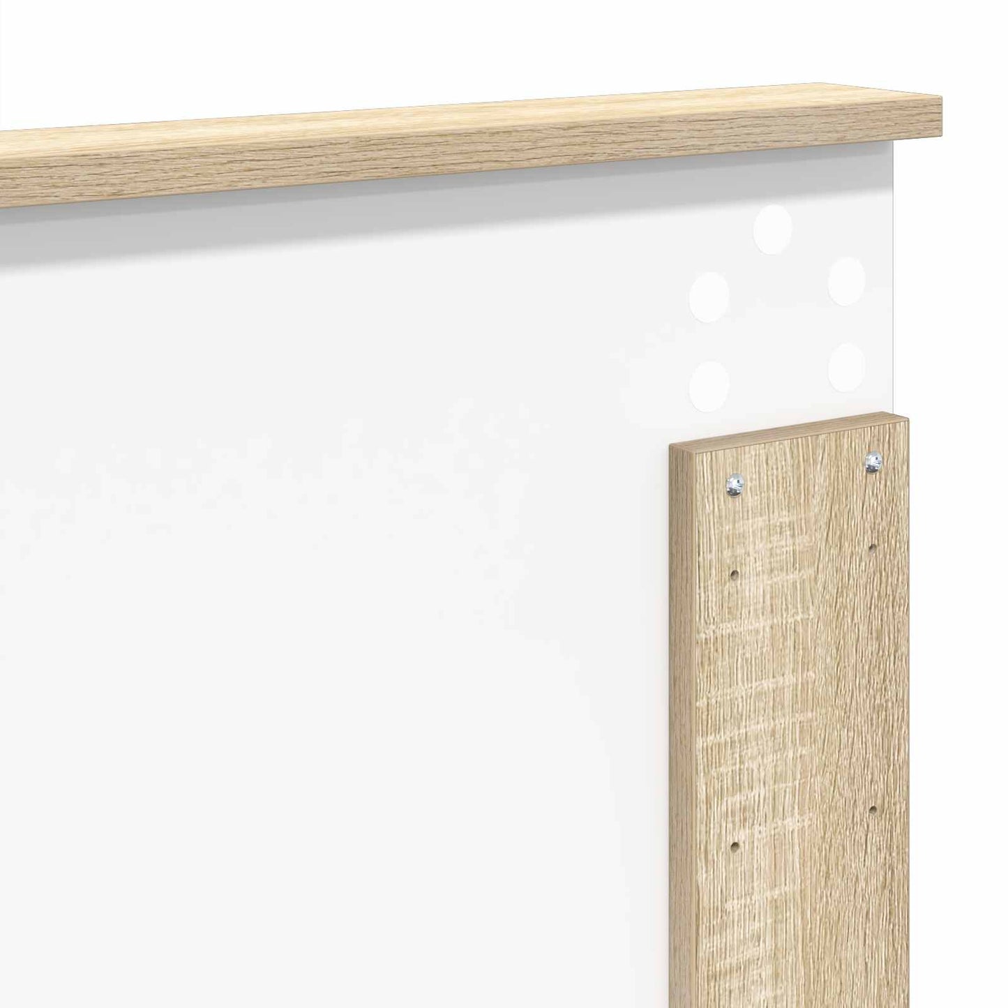 Sengestamme med hodegjerde Sonoma 120 x 190 cm Massiv furu
