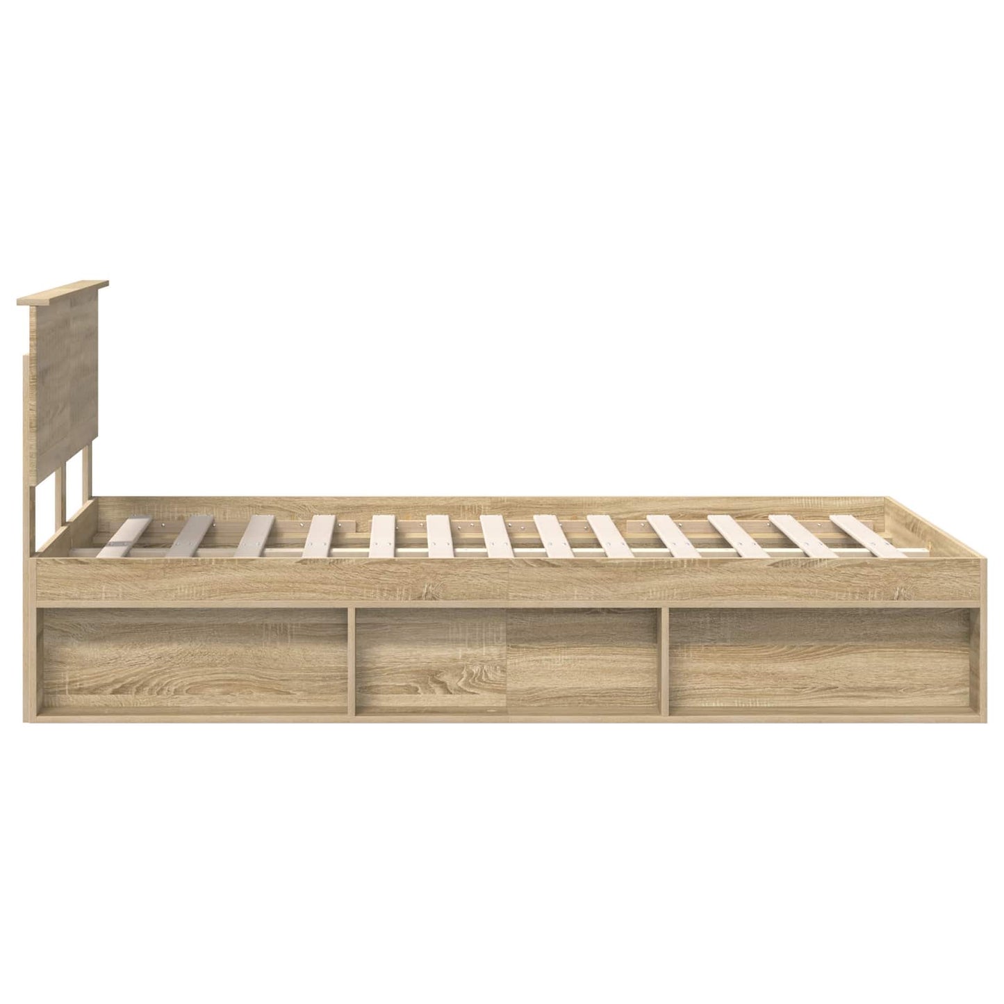 Sengestamme med hodegjerde Sonoma 120 x 190 cm Massiv furu