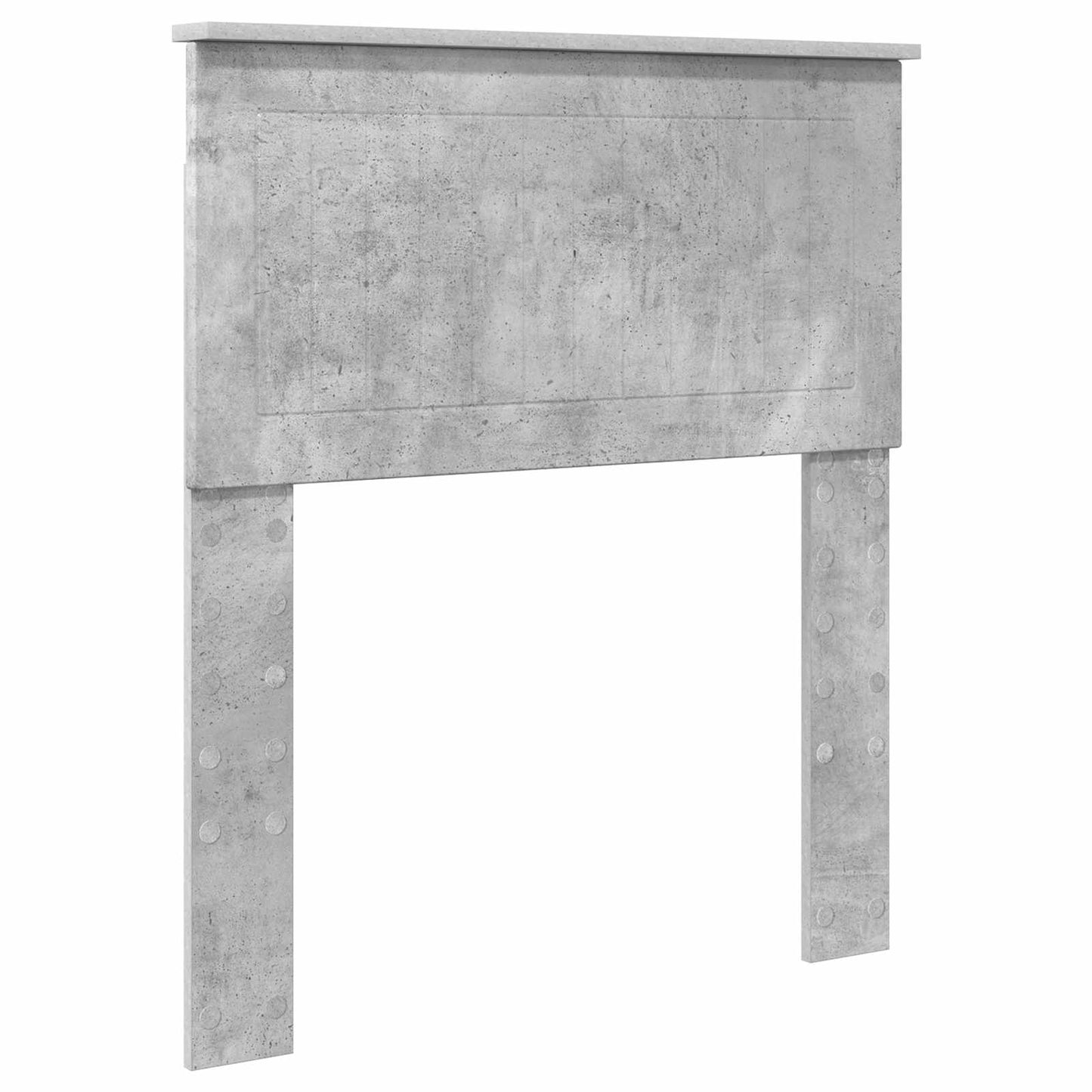 Sengestamme med hodegjerde Betonggrå 75 x 190 cm Massiv furu