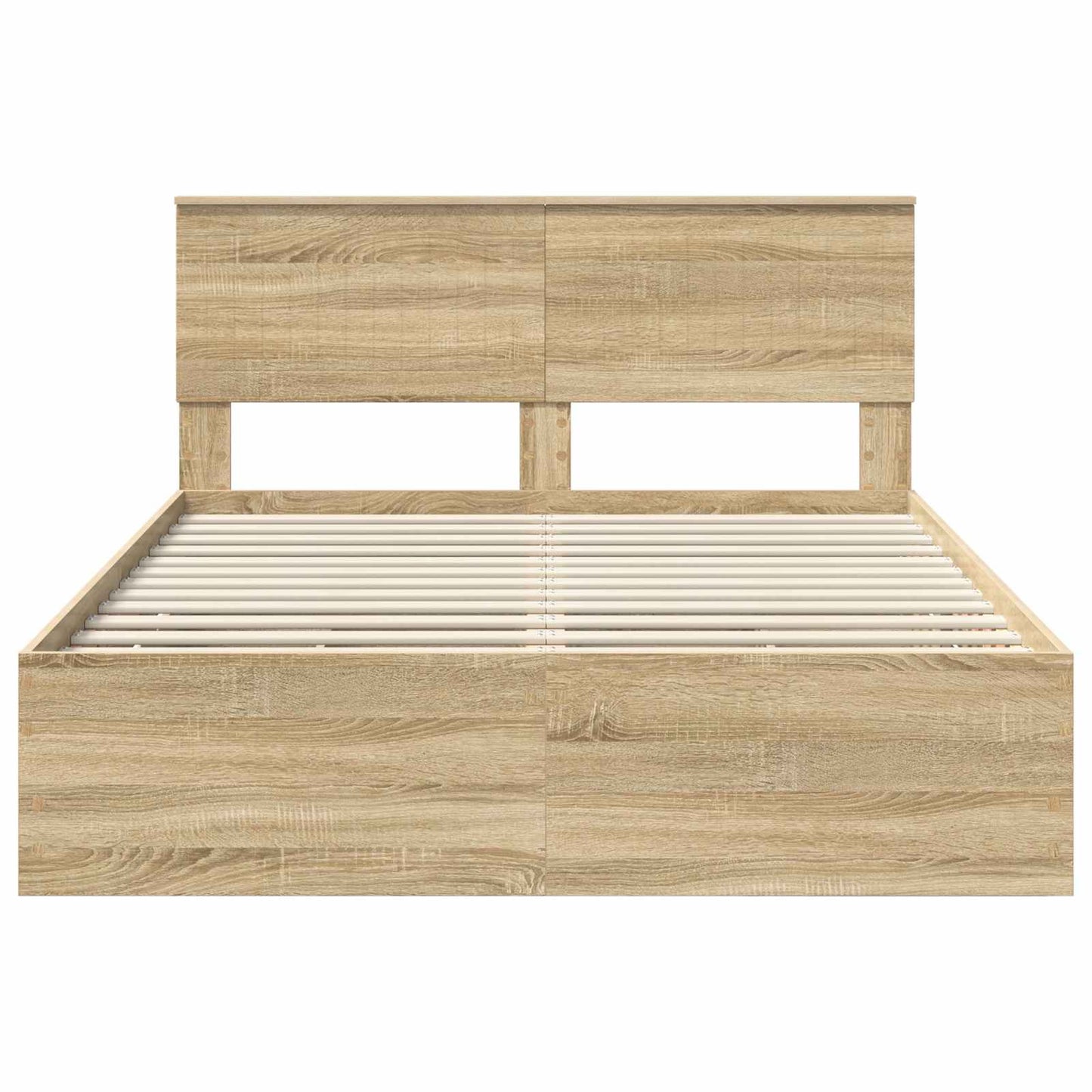 Sengestamme med skuff Sonoma eik 140 x 200 cm Ingeniørtre