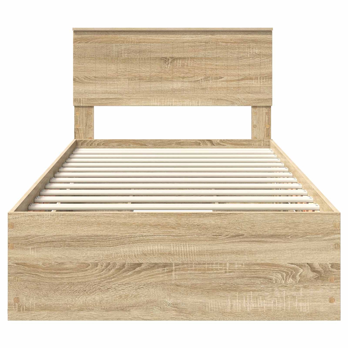 Sengestamme med skuff Sonoma eik 100 x 200 cm Ingeniørtre