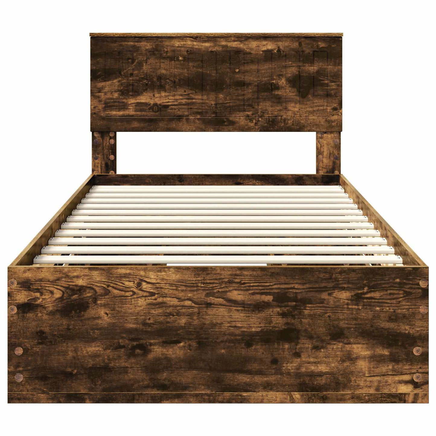 Sengestamme med skuff Røkt eik 100 x 200 cm Ingeniørtre