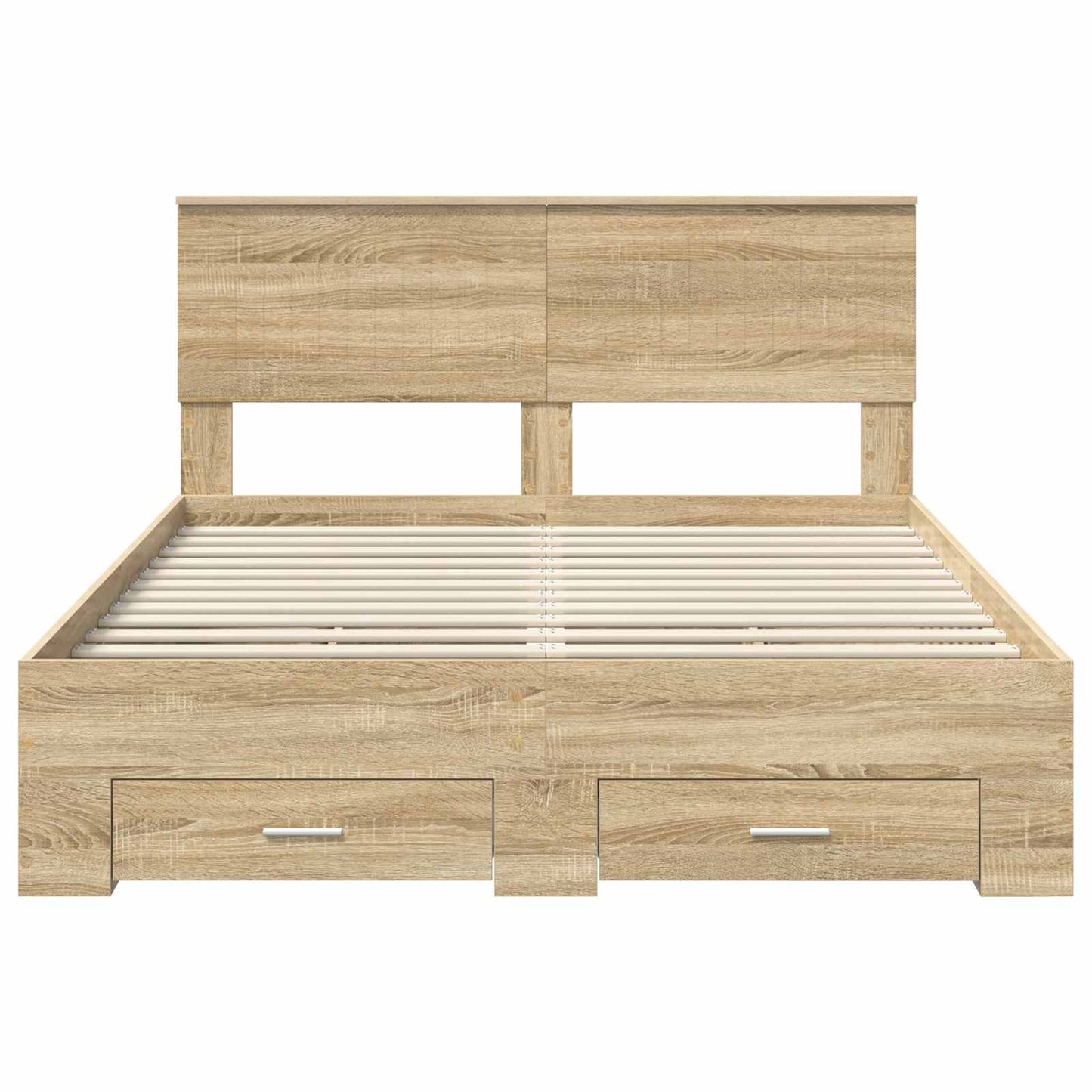 Sengestamme med skuff Sonoma eik 140 x 190 cm Konstruert tre