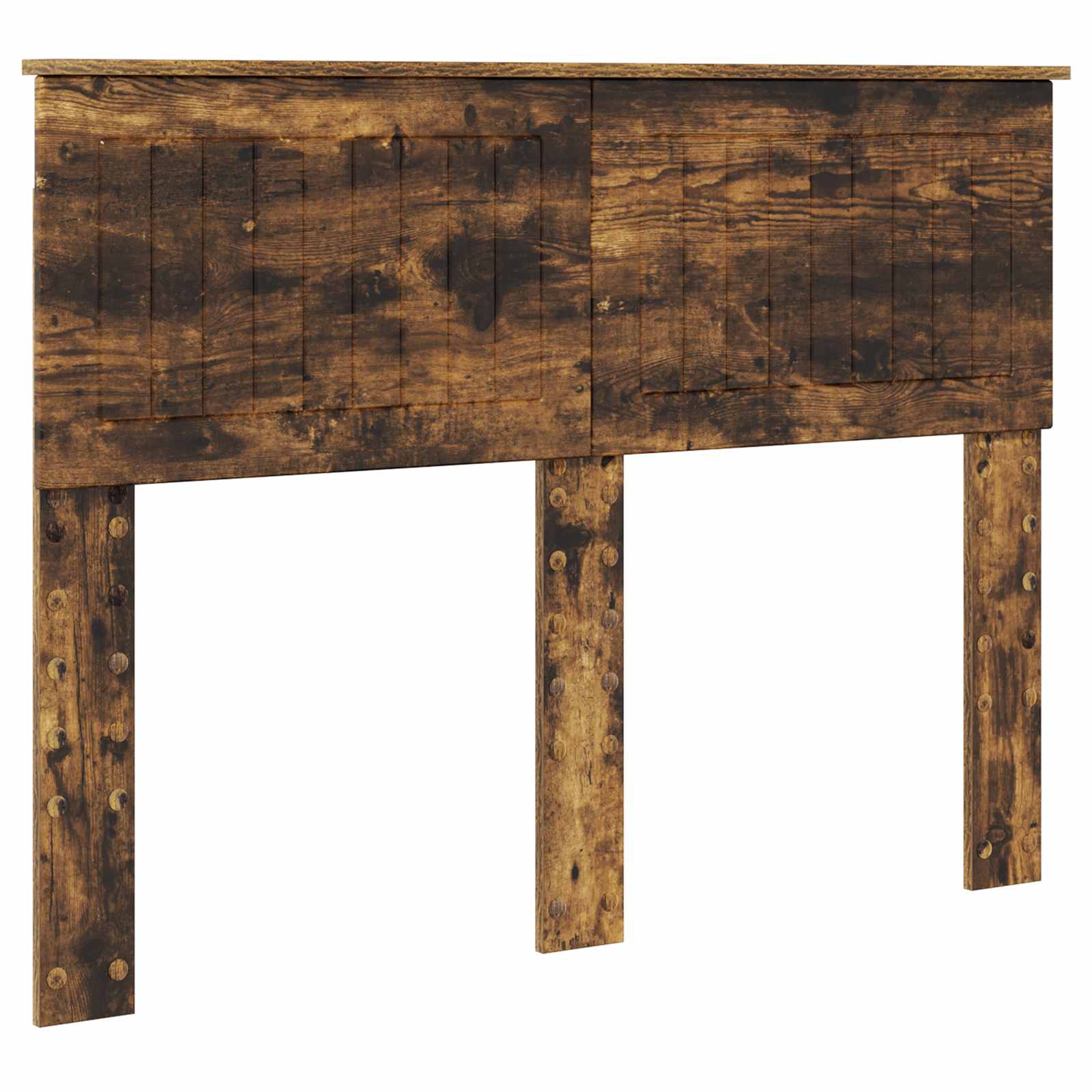 Sengestamme med hodegjerde Røkt eik 135 x 190 cm Konstruert tre