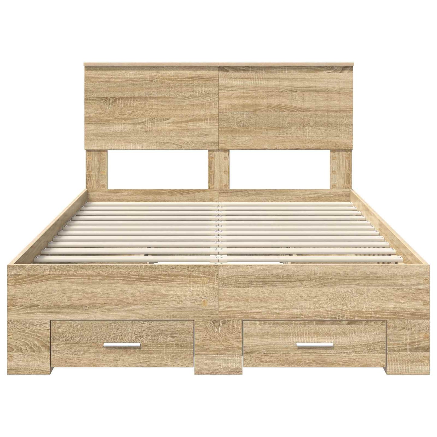 Sengestamme med skuff Sonoma eik 120 x 200 cm Konstruert tre