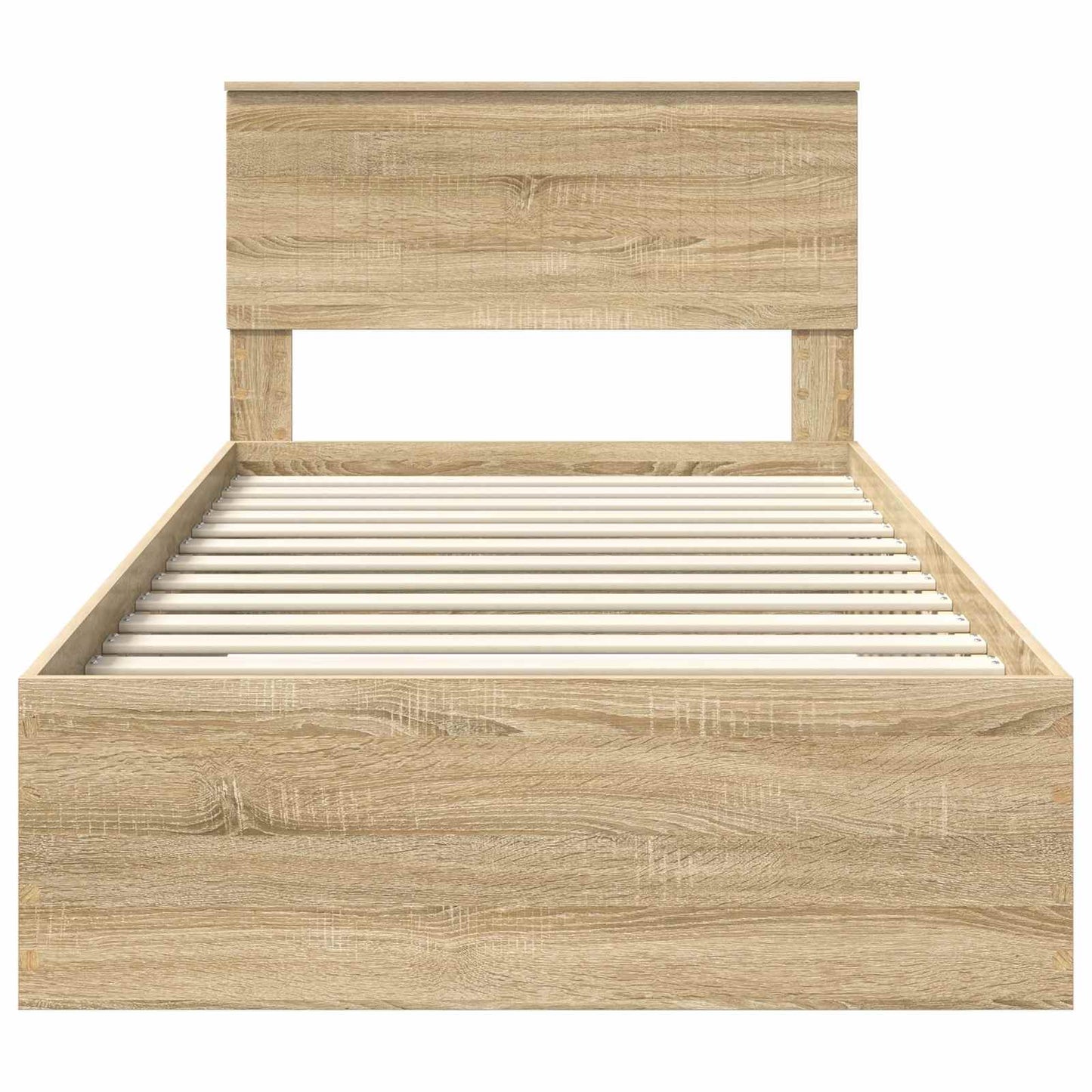 Sengestamme med skuff Sonoma eik 100 x 200 cm Konstruert tre
