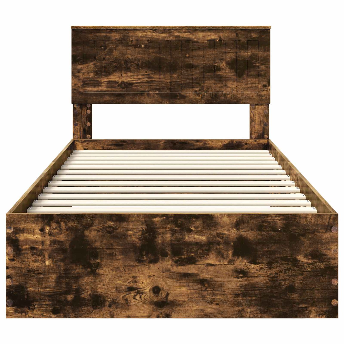 Sengestamme med skuff Røkt Eik 100 x 200 cm Konstruert tre