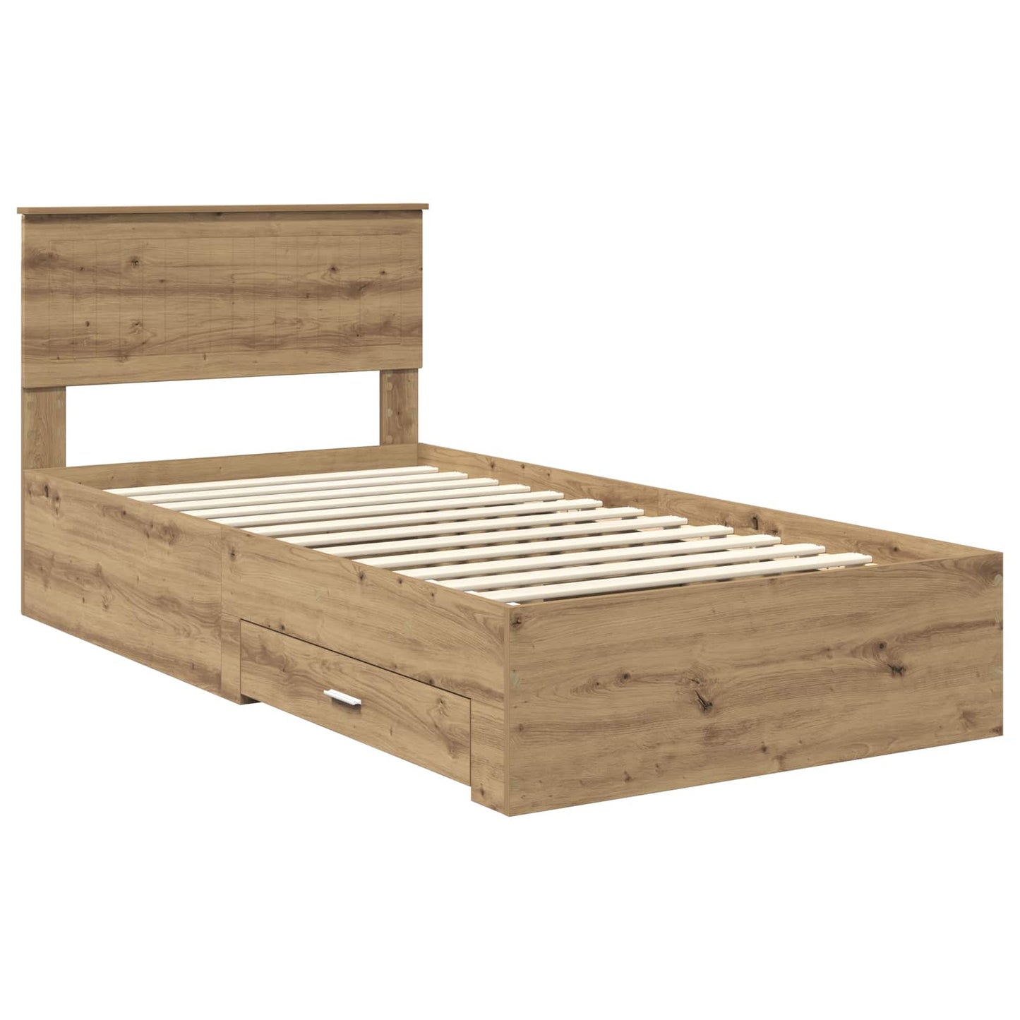 Sengestamme med skuff Artisan eik 100 x 200 cm Konstruert tre