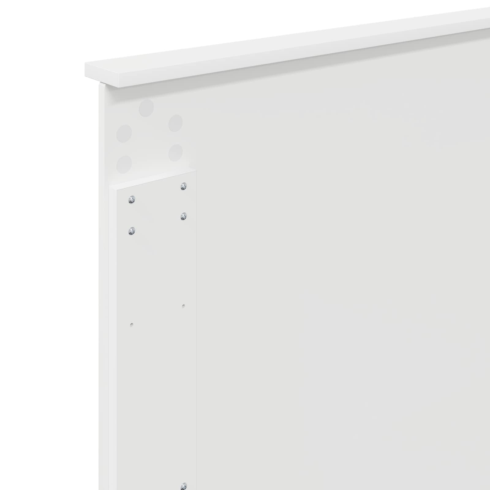 Sengestamme med hodegjerde Hvit 90 x 200 cm Konstruert tre