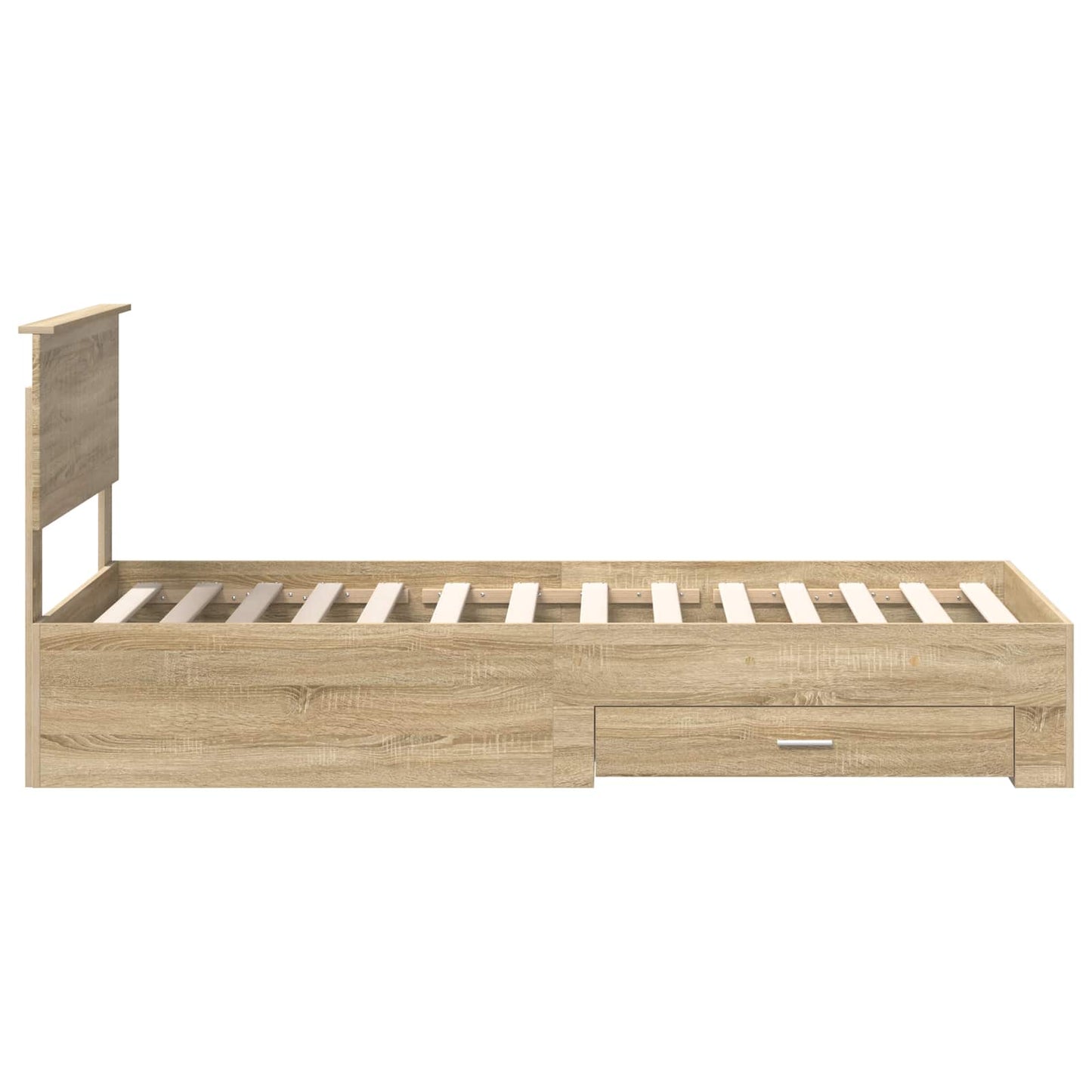 Sengestamme med skuff Sonoma eik 90 x 200 cm Konstruert tre