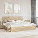 Sengestamme med hodegjerde Sonoma 200 x 200 cm Massiv furu