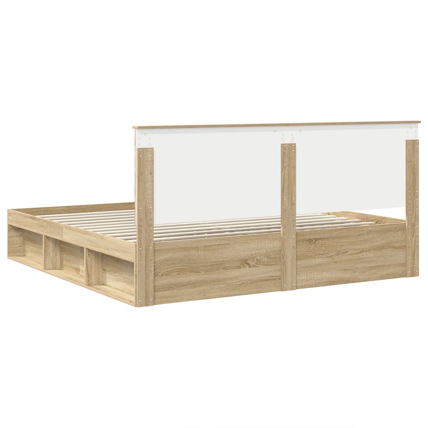 Sengestamme med hodegjerde Sonoma 200 x 200 cm Massiv furu