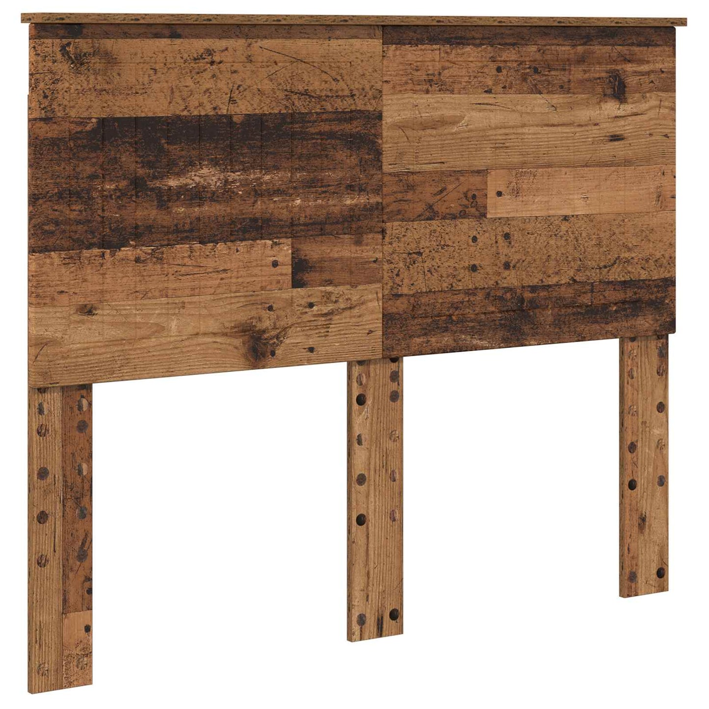 Sengestamme med hodegjerde Gammelt tre 135 x 190 cm Massiv furu