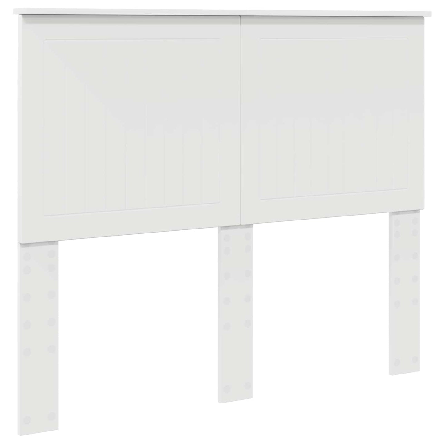 Sengestamme med hodegjerde Hvit 120 x 190 cm Massiv furu