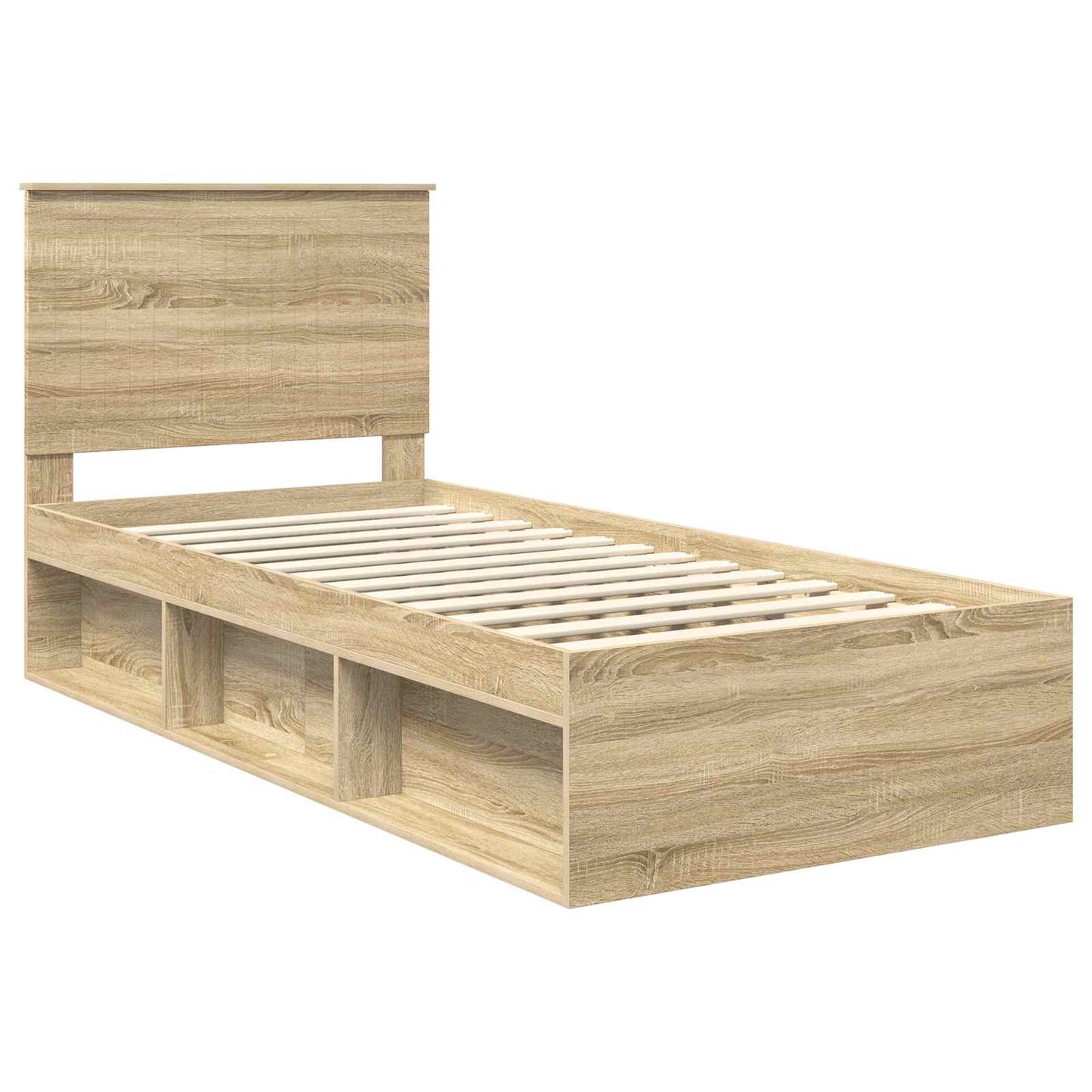 Sengestamme med hodegjerde Sonoma 90 x 190 cm Massiv furu