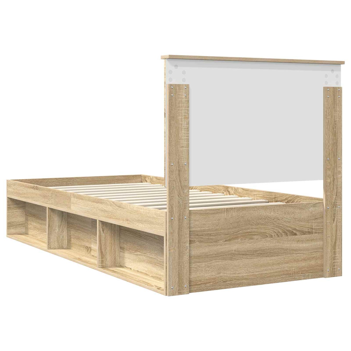 Sengestamme med hodegjerde Sonoma 90 x 190 cm Massiv furu