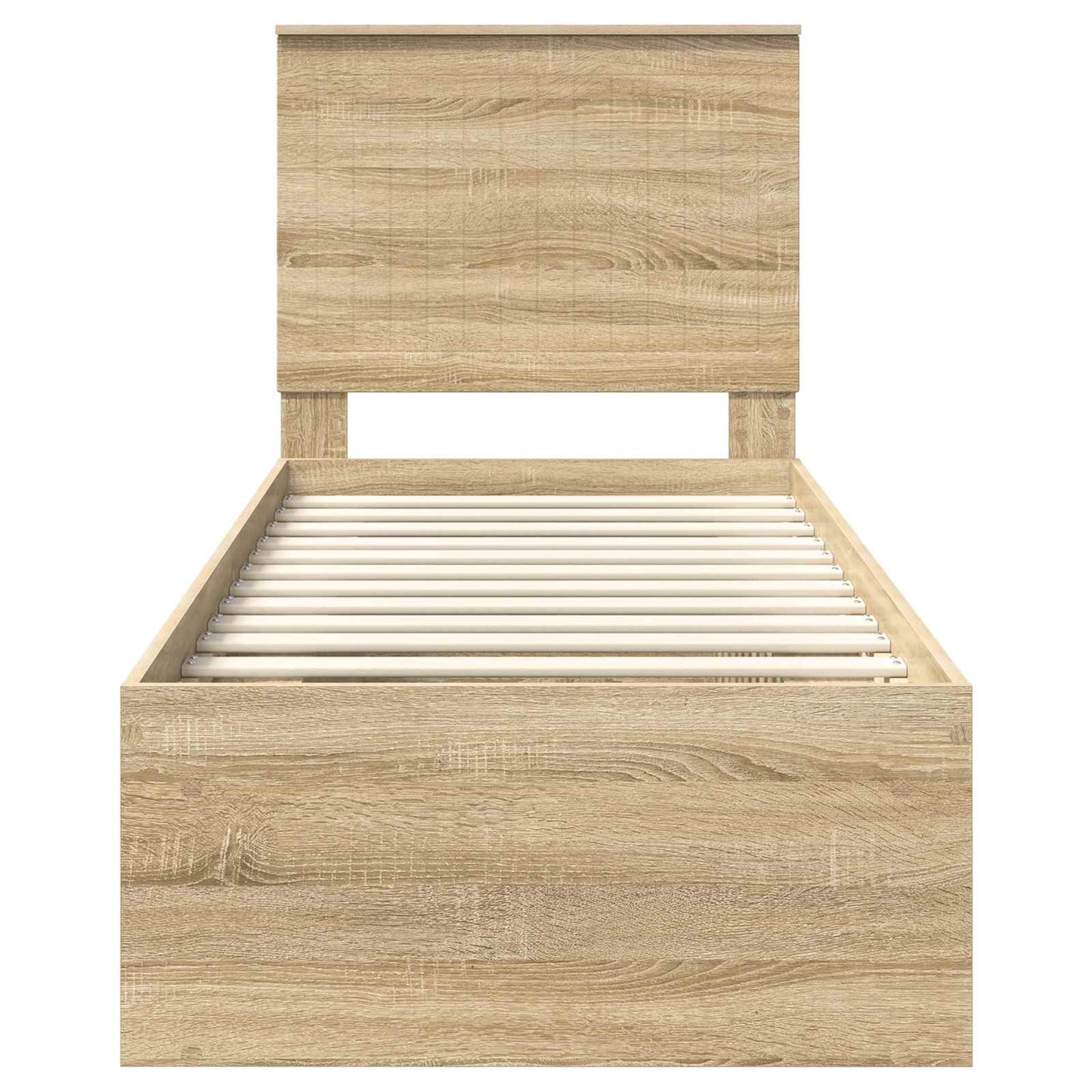 Sengestamme med hodegjerde Sonoma eik 75 x 190 cm Massiv furu