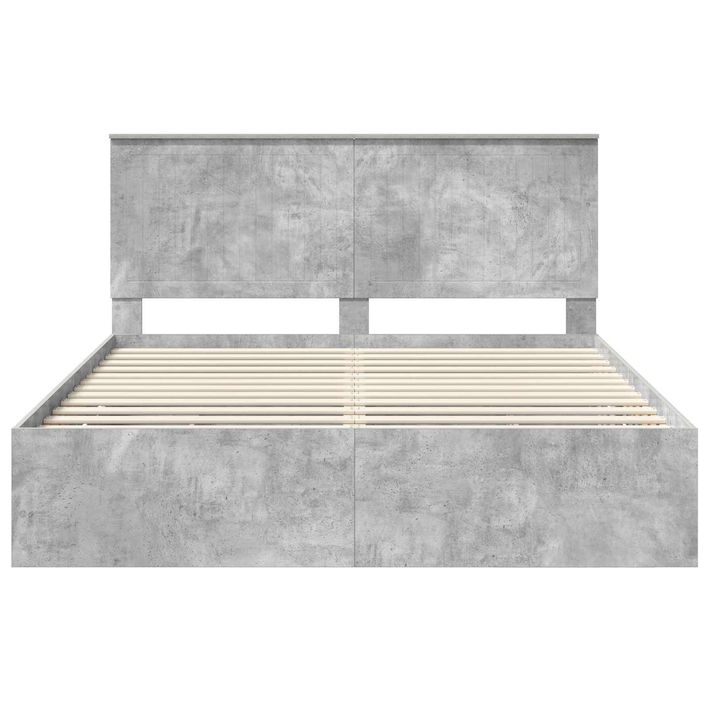 Sengestamme med skuff Betonggrå 160 x 200 cm Ingeniørtre