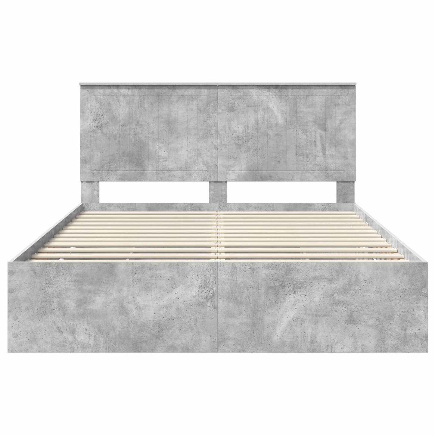 Sengestamme med skuff Betonggrå 150 x 200 cm Ingeniørtre