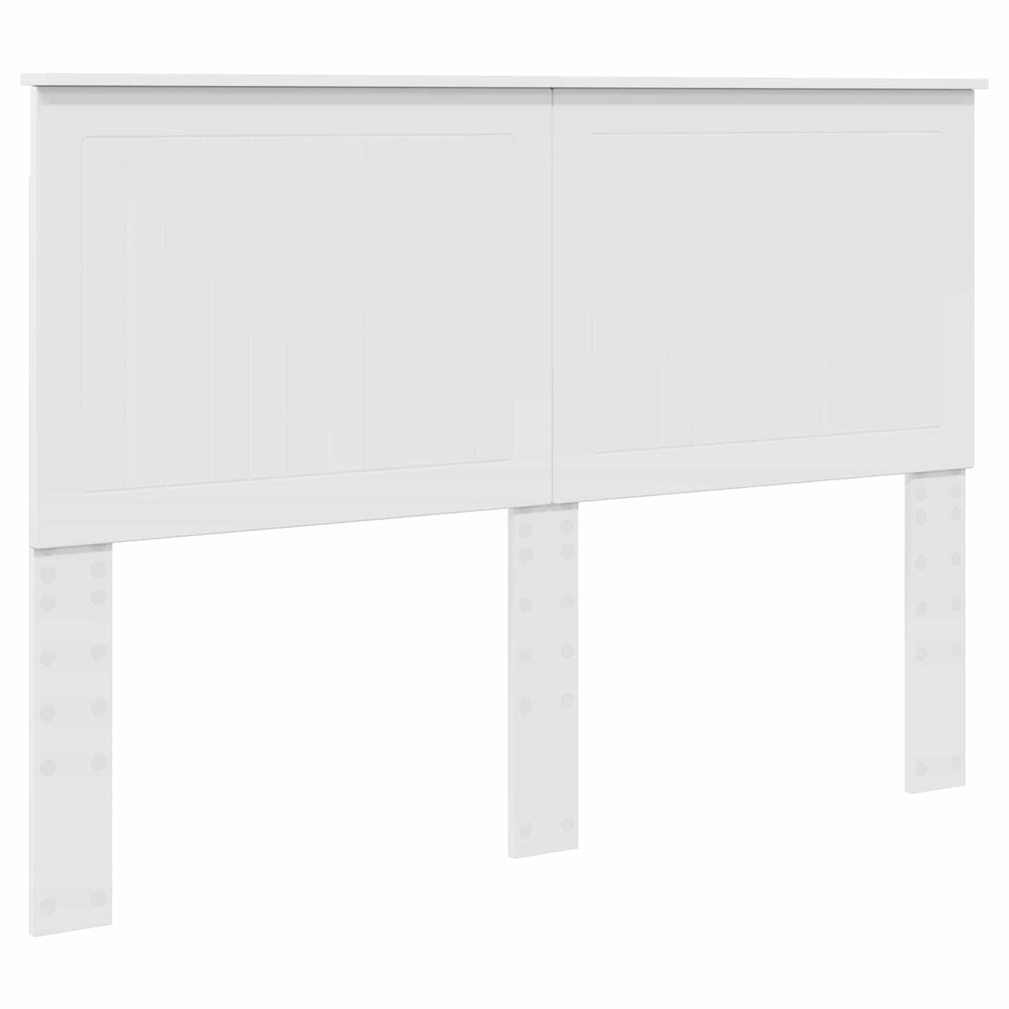 Sengestamme med skuff med lagring Hvit 140 x 190 cm Ingeniørtre