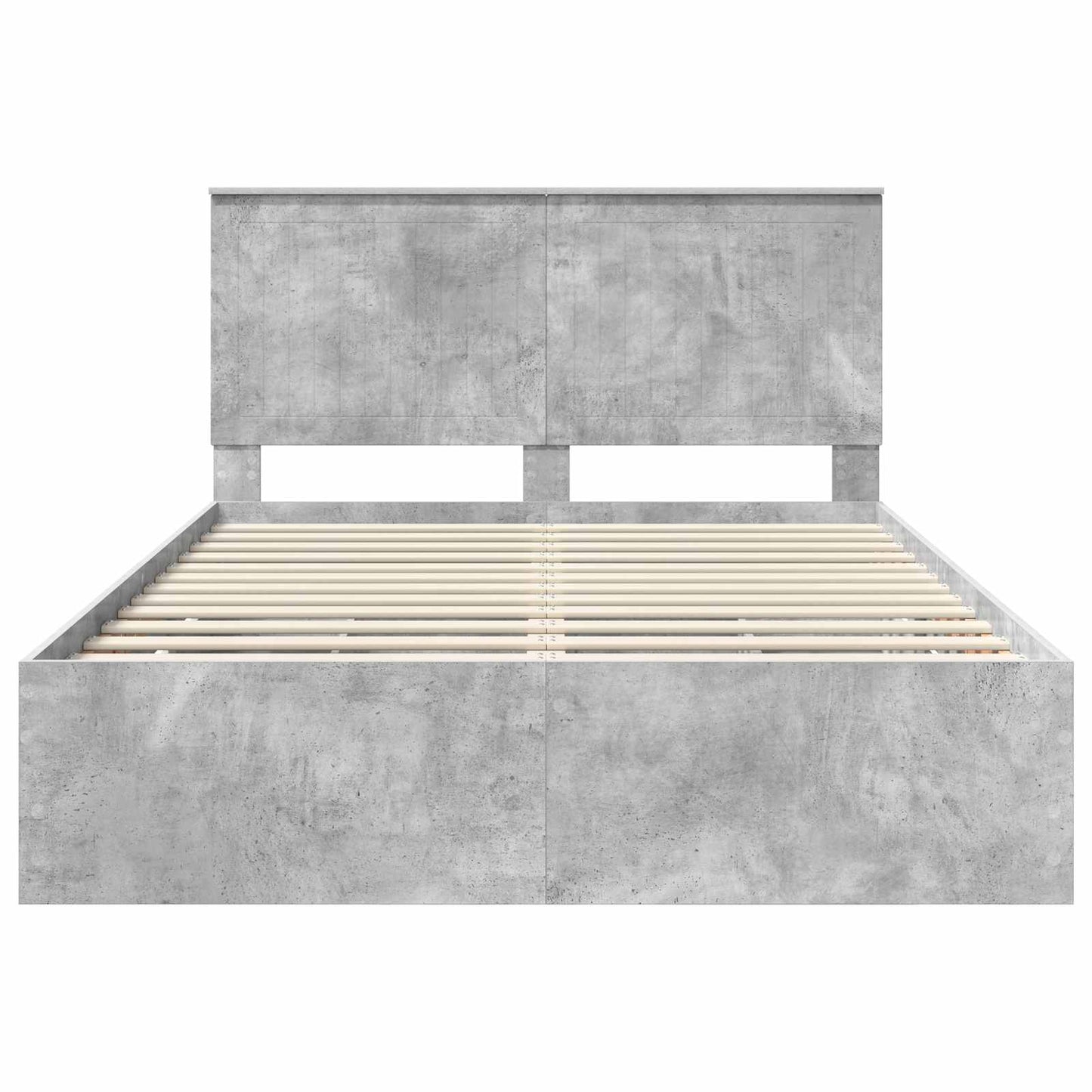 Sengestamme med skuff Betonggrå 140 x 190 cm Ingeniørtre