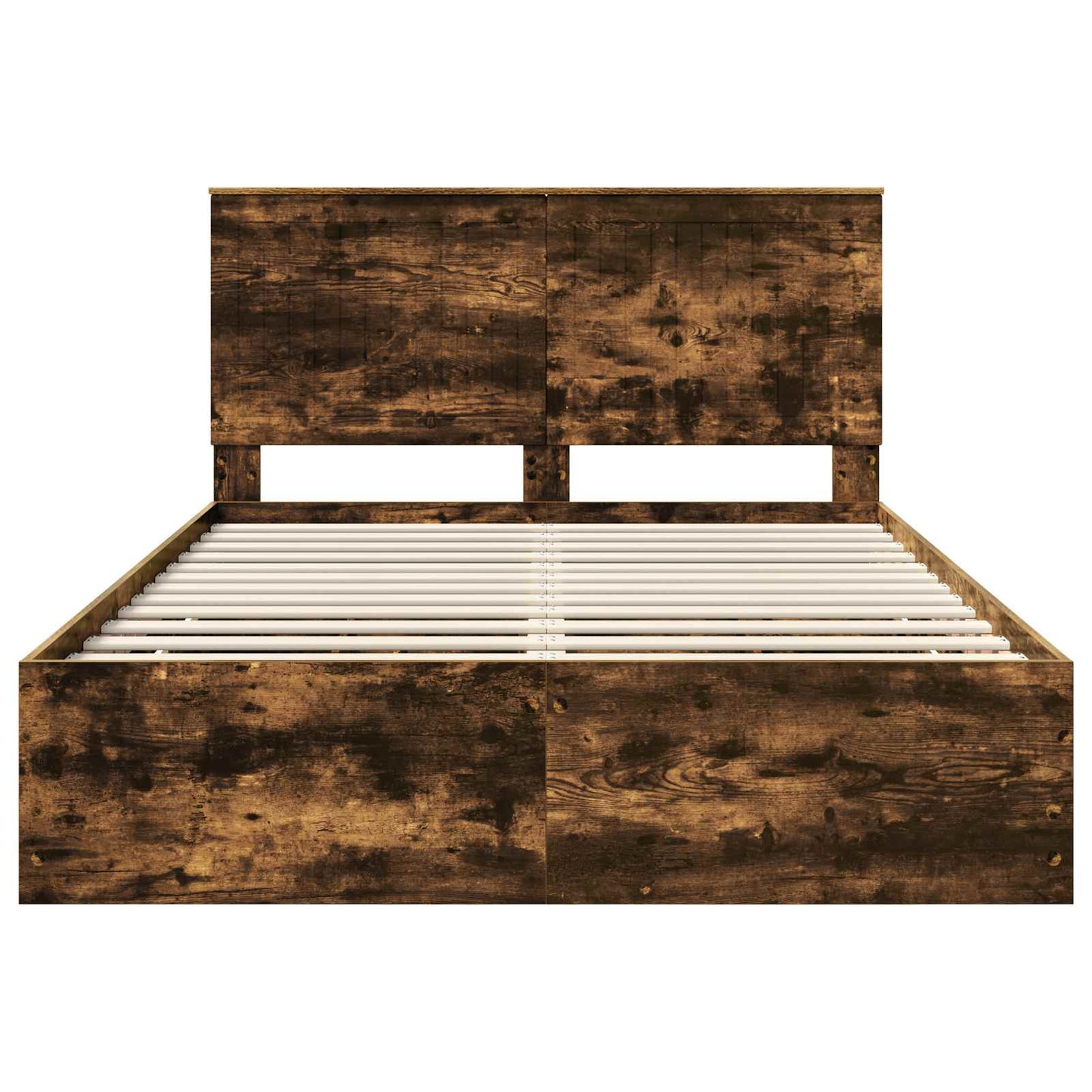 Sengestamme med skuff Røkt eik 135 x 190 cm Ingeniørtre