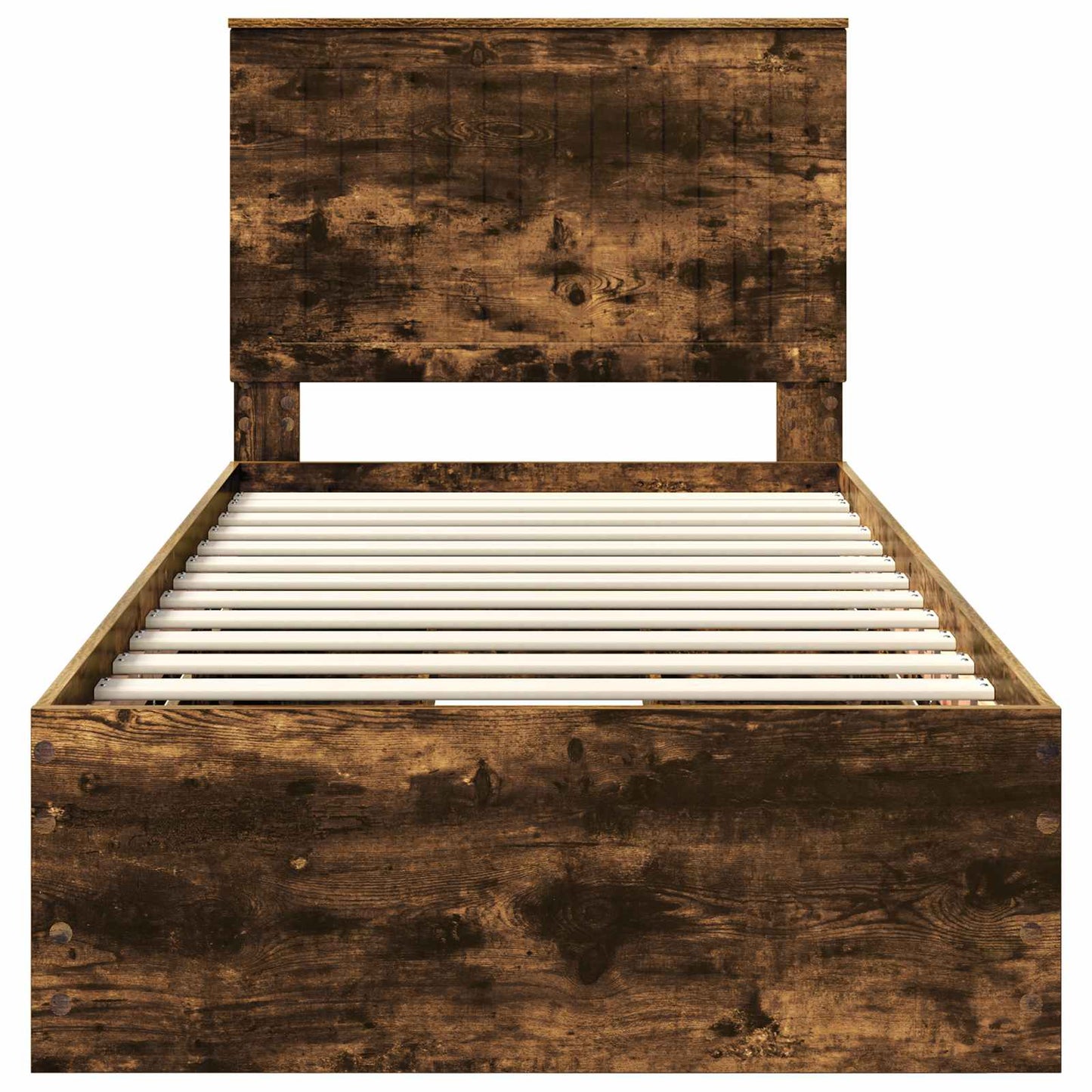 Sengestamme med skuff Røkt eik 90 x 200 cm Ingeniørtre
