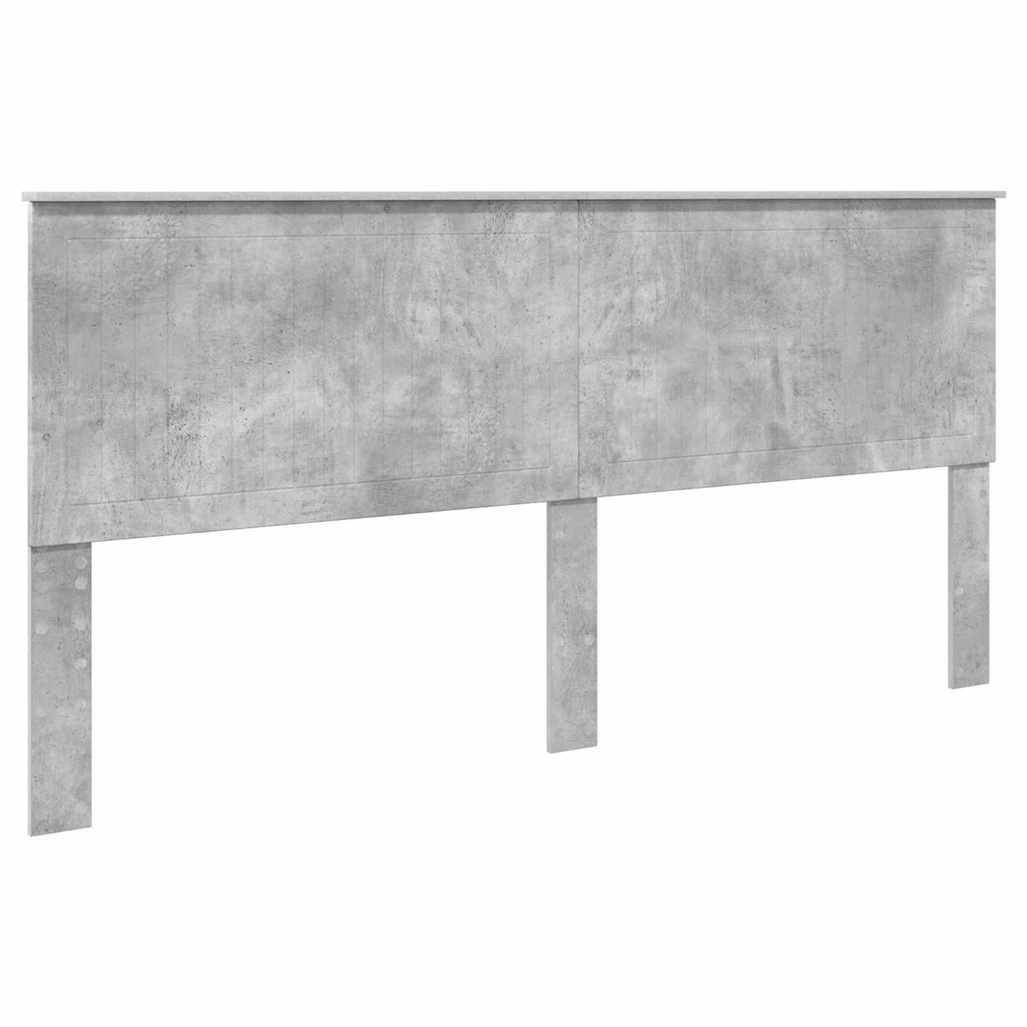 Sengestamme med skuff Betonggrå 200 x 200 cm Konstruert tre
