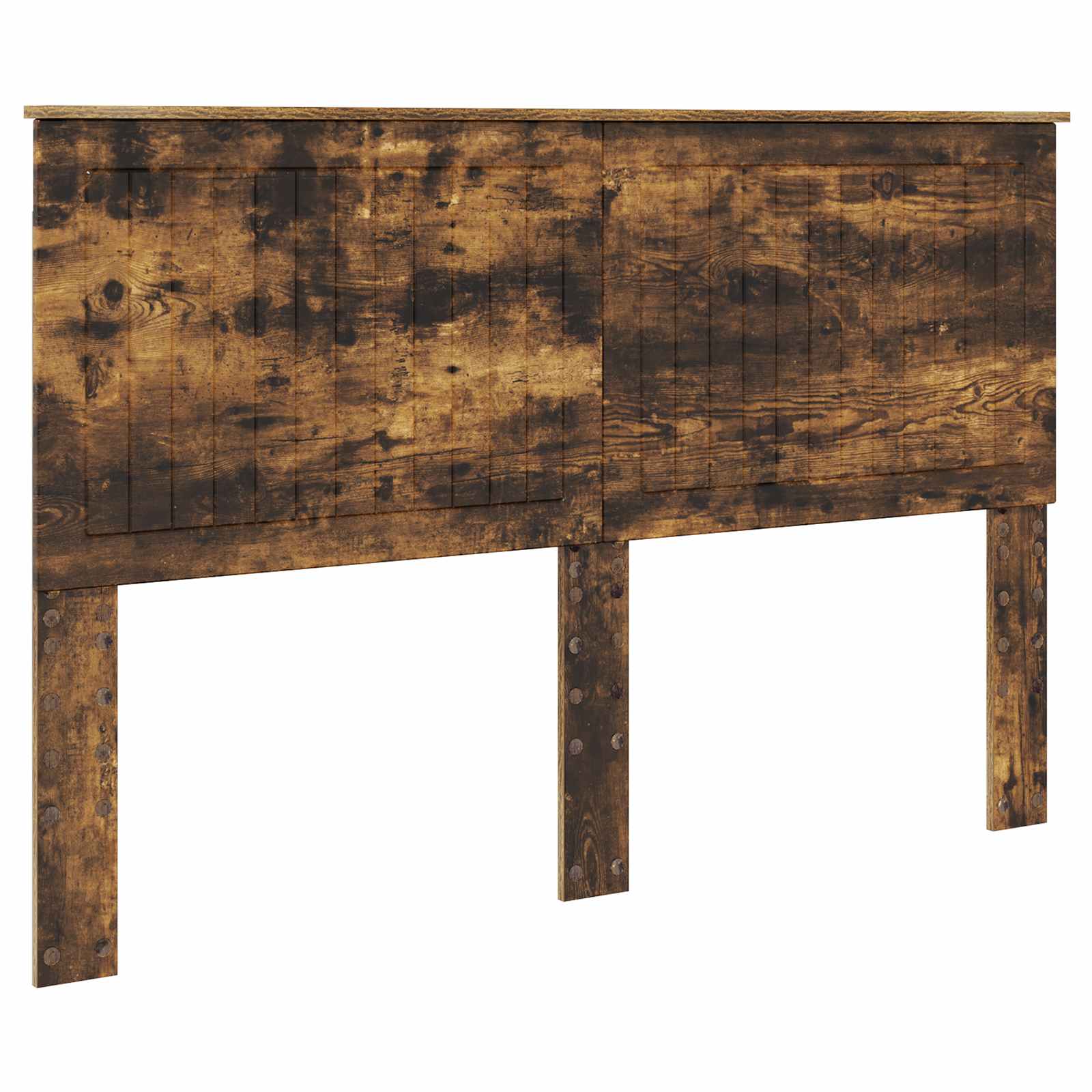 Sengestamme med hodegjerde Røkt eik 150 x 200 cm Konstruert tre