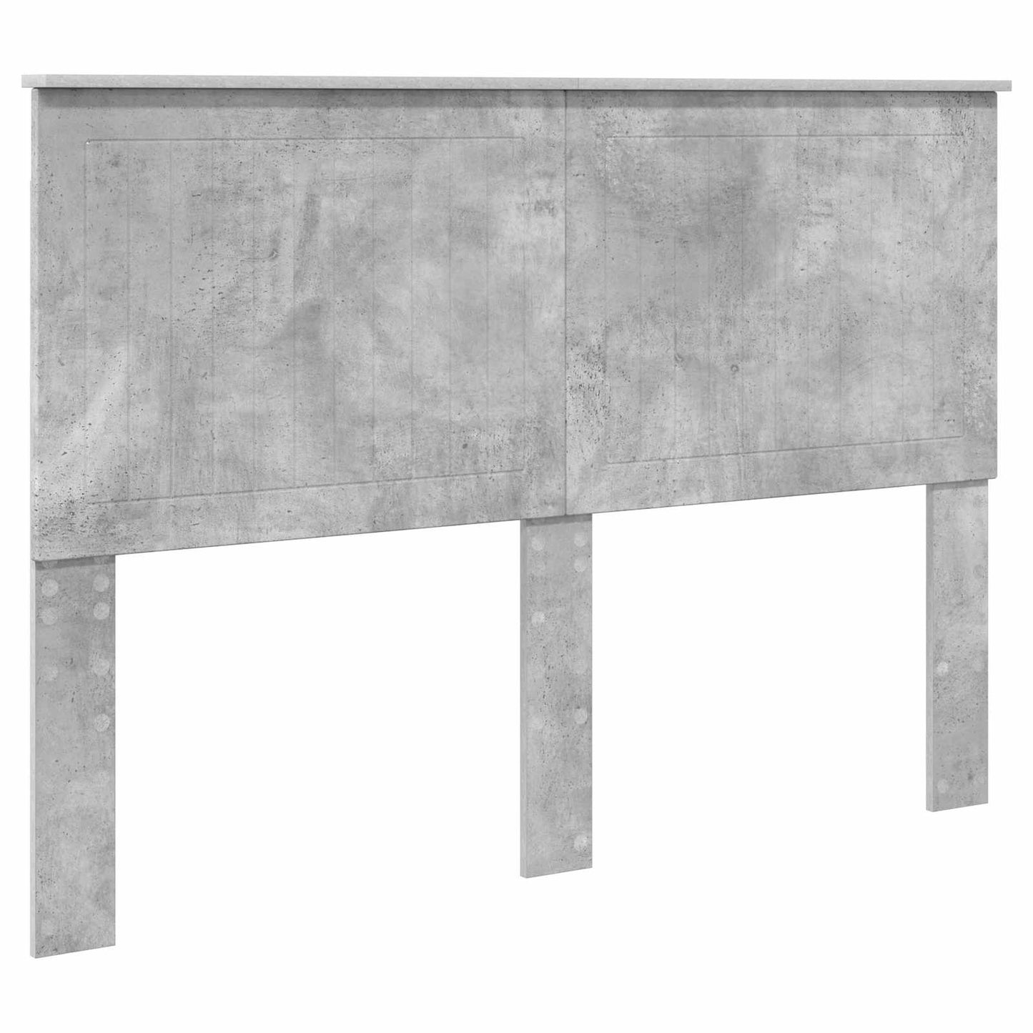 Sengestamme med skuff Betonggrå 140 x 200 cm Konstruert tre