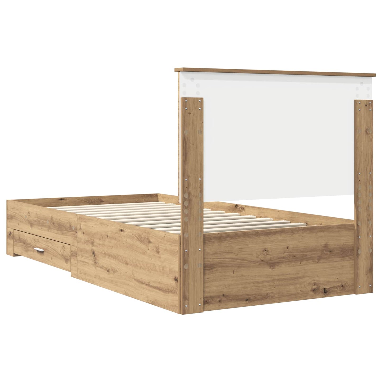Sengestamme med skuff Artisan Eik 100 x 200 cm Konstruert tre