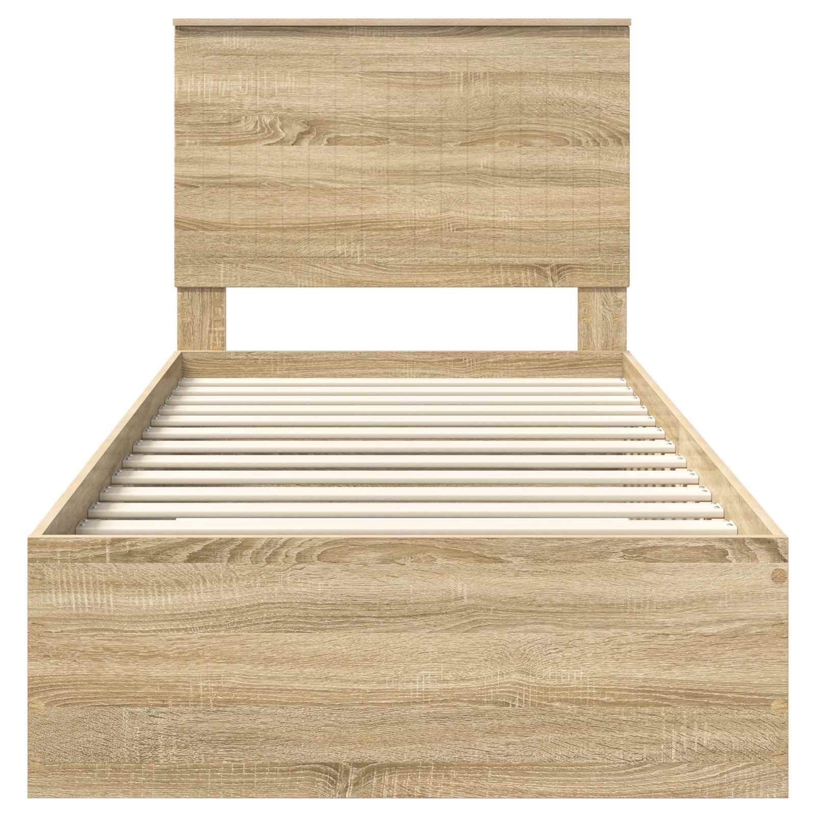 Sengestamme med skuff Sonoma eik 90 x 200 cm Konstruert tre