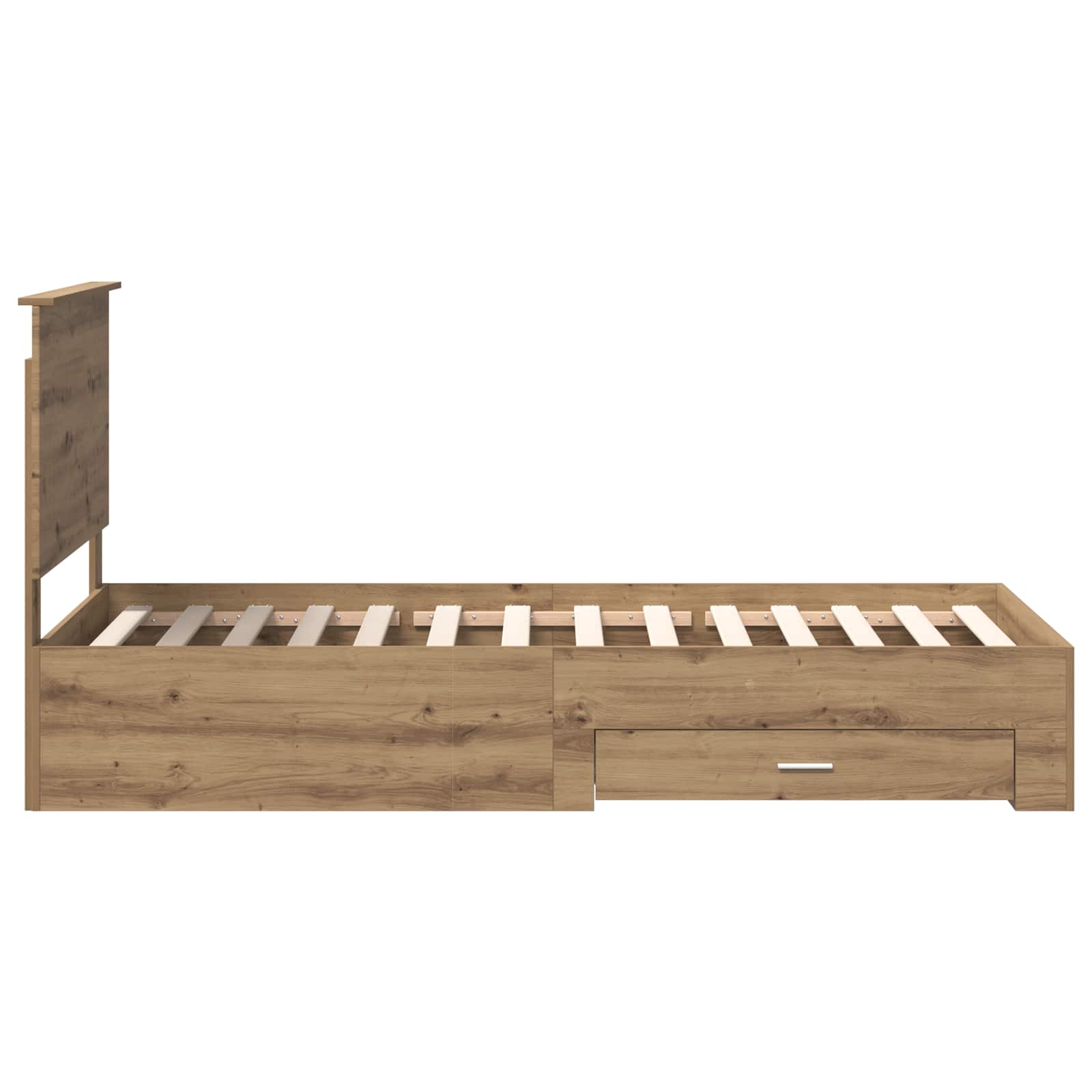 Sengestamme med skuff Artisan Eik 90 x 200 cm Konstruert tre