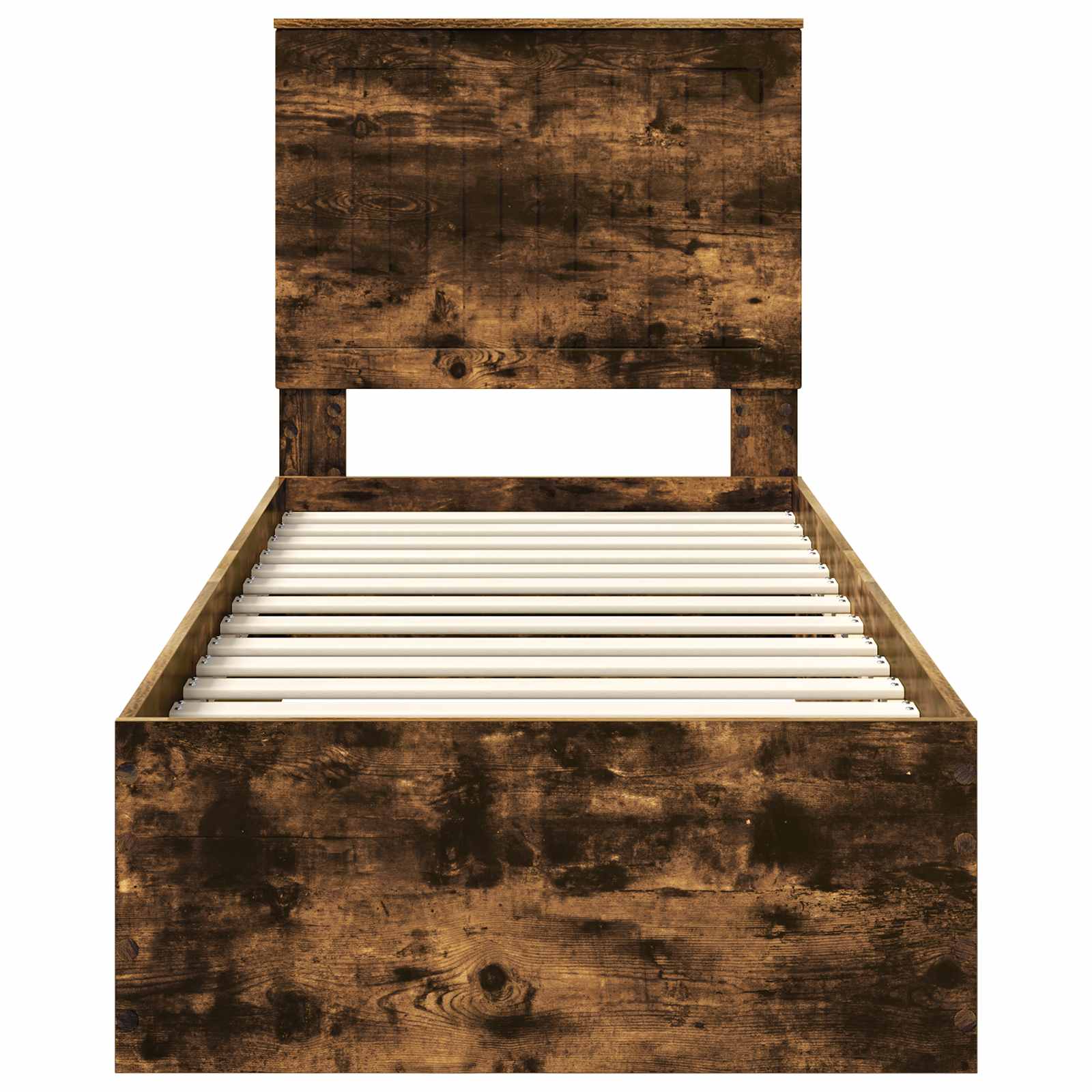 Sengestamme Røkt Eik og Sølv 75 x 190 cm Konstruert tre