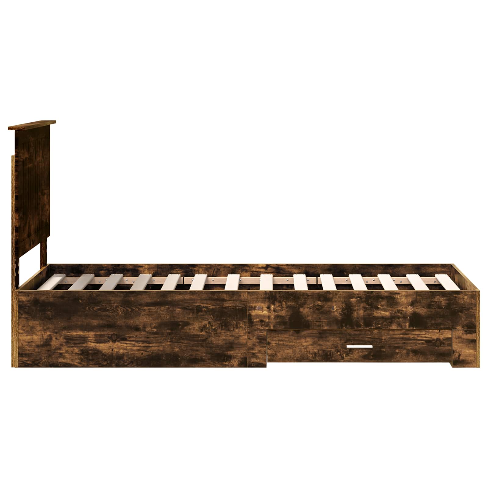 Sengestamme Røkt Eik og Sølv 75 x 190 cm Konstruert tre