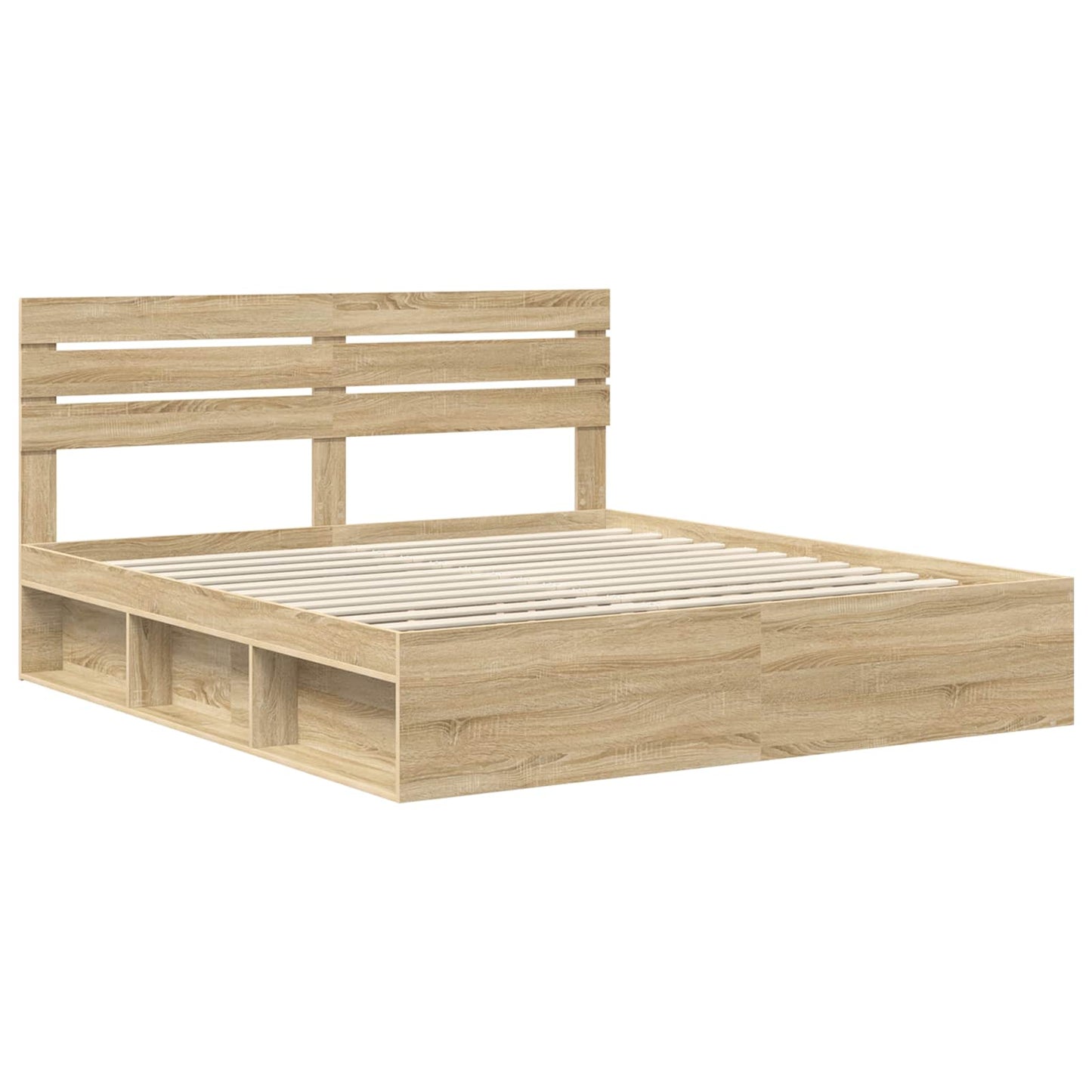 Sengestamme med hodegjerde Sonoma 200 x 200 cm Massiv furu