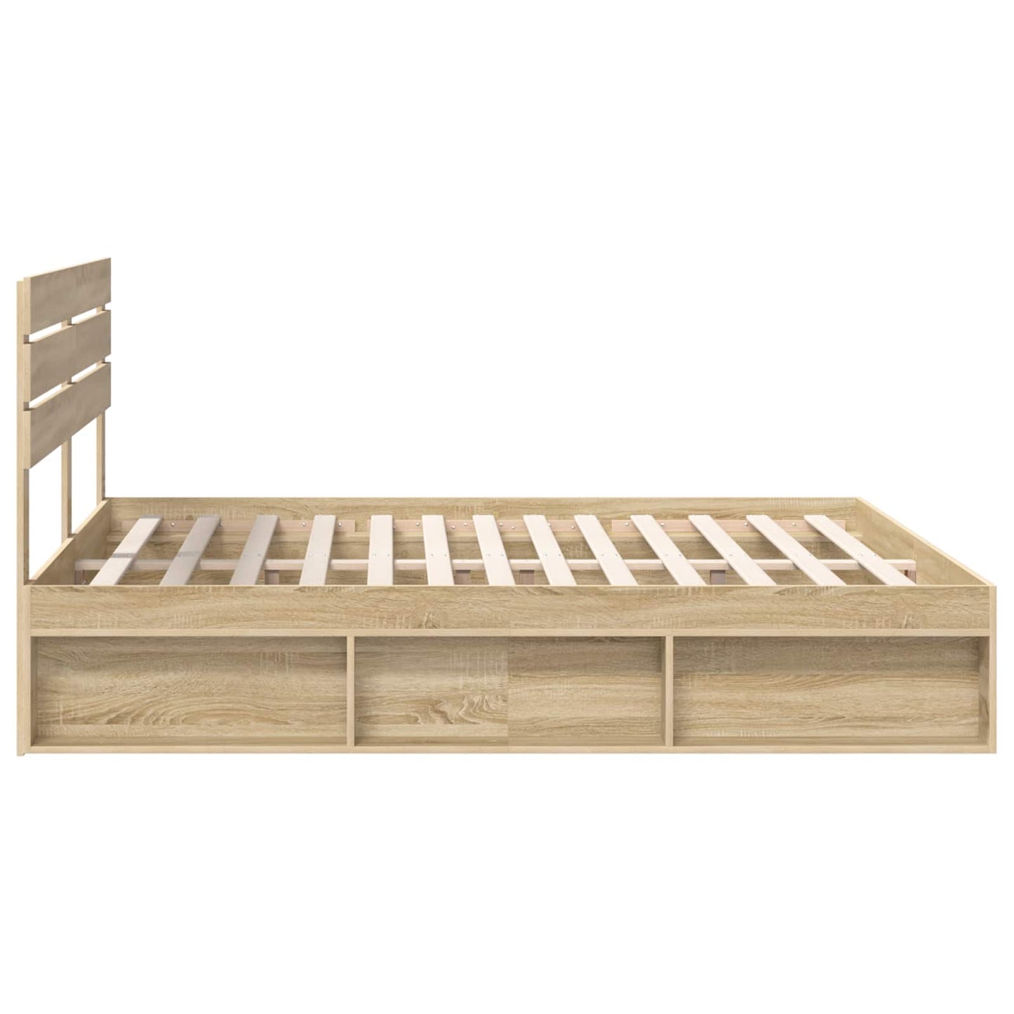 Sengestamme med hodegjerde Sonoma 200 x 200 cm Massiv furu
