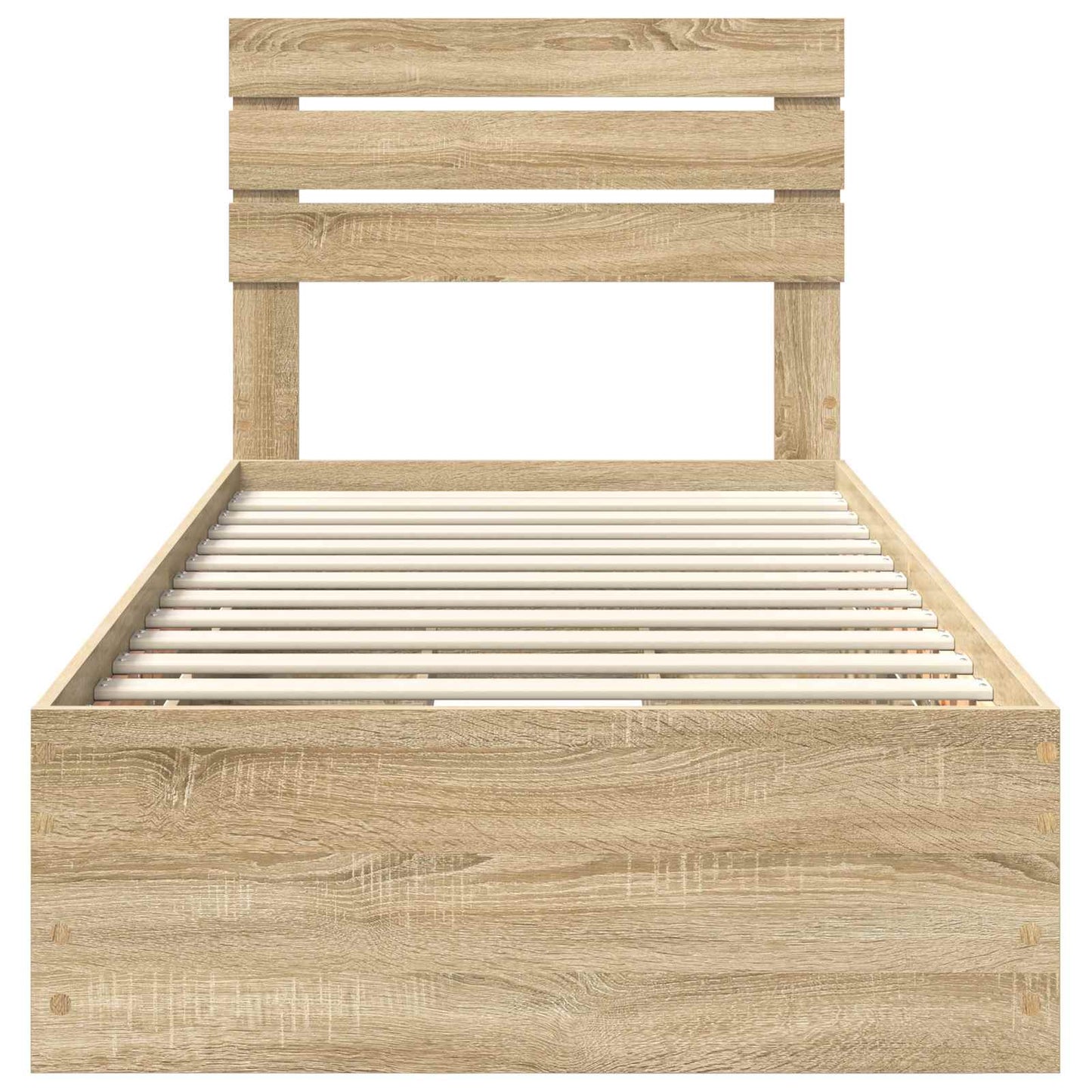 Sengestamme med skuff Sonoma eik 90 x 200 cm Ingeniørtre